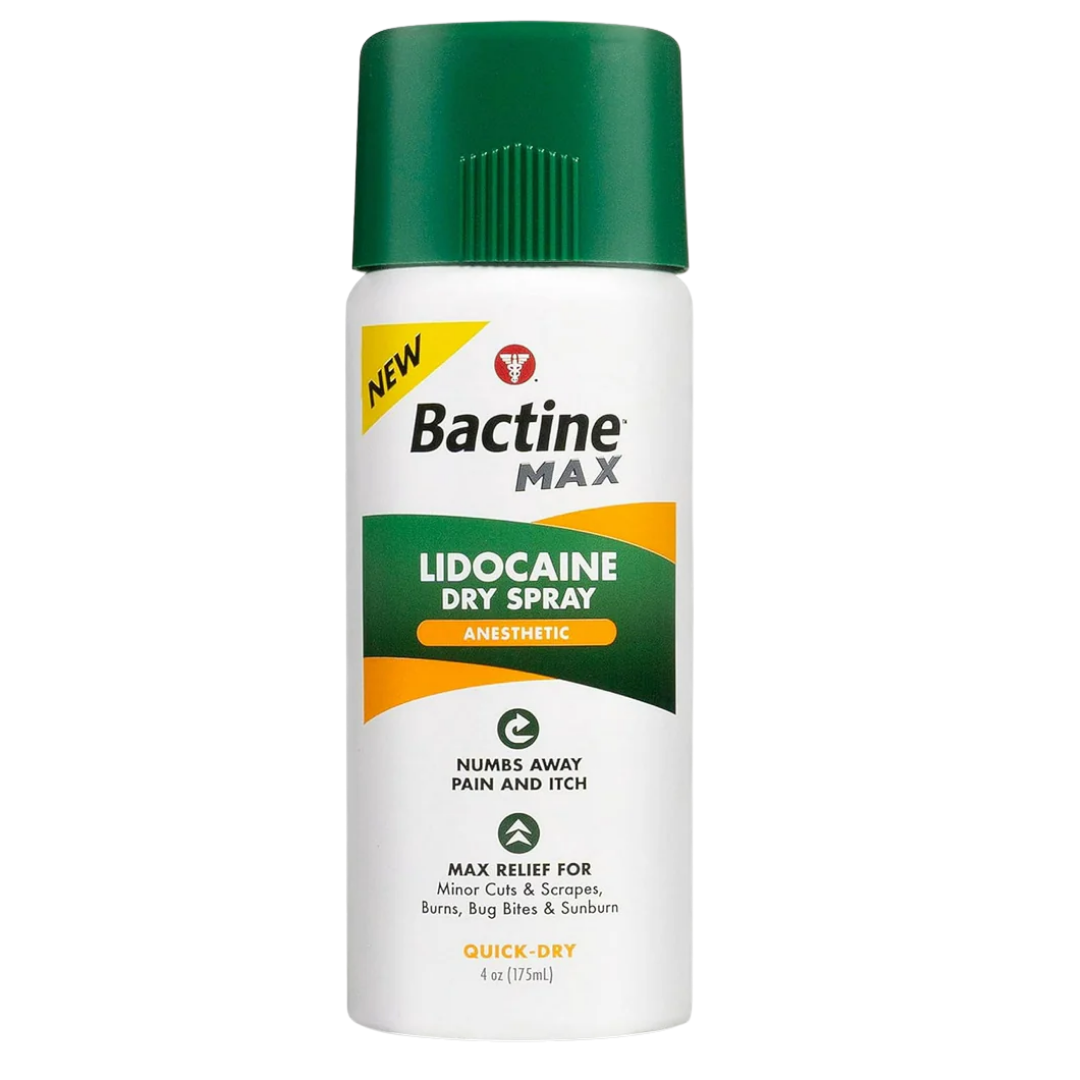 Bactine Max Lidocaine Pain Relieving Spray (4oz) DestGlow