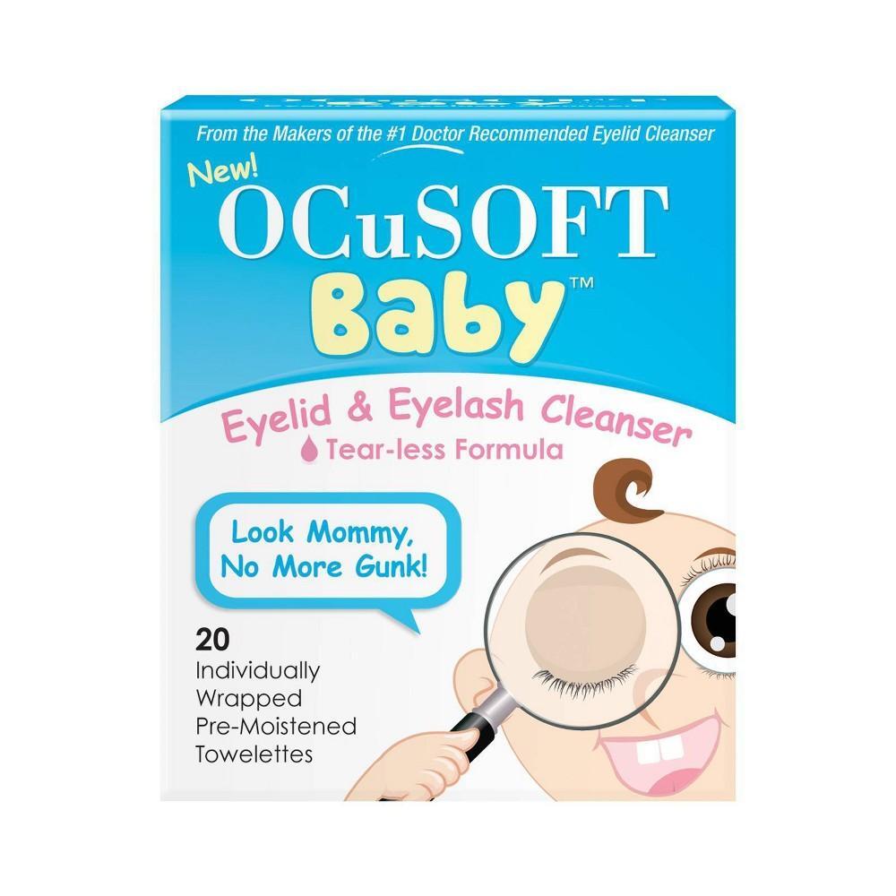 OCuSOFT Baby Eyelid & Eyelash Tear-less Cleanser Towelettes - 20ct by Pasteur Pharmacy