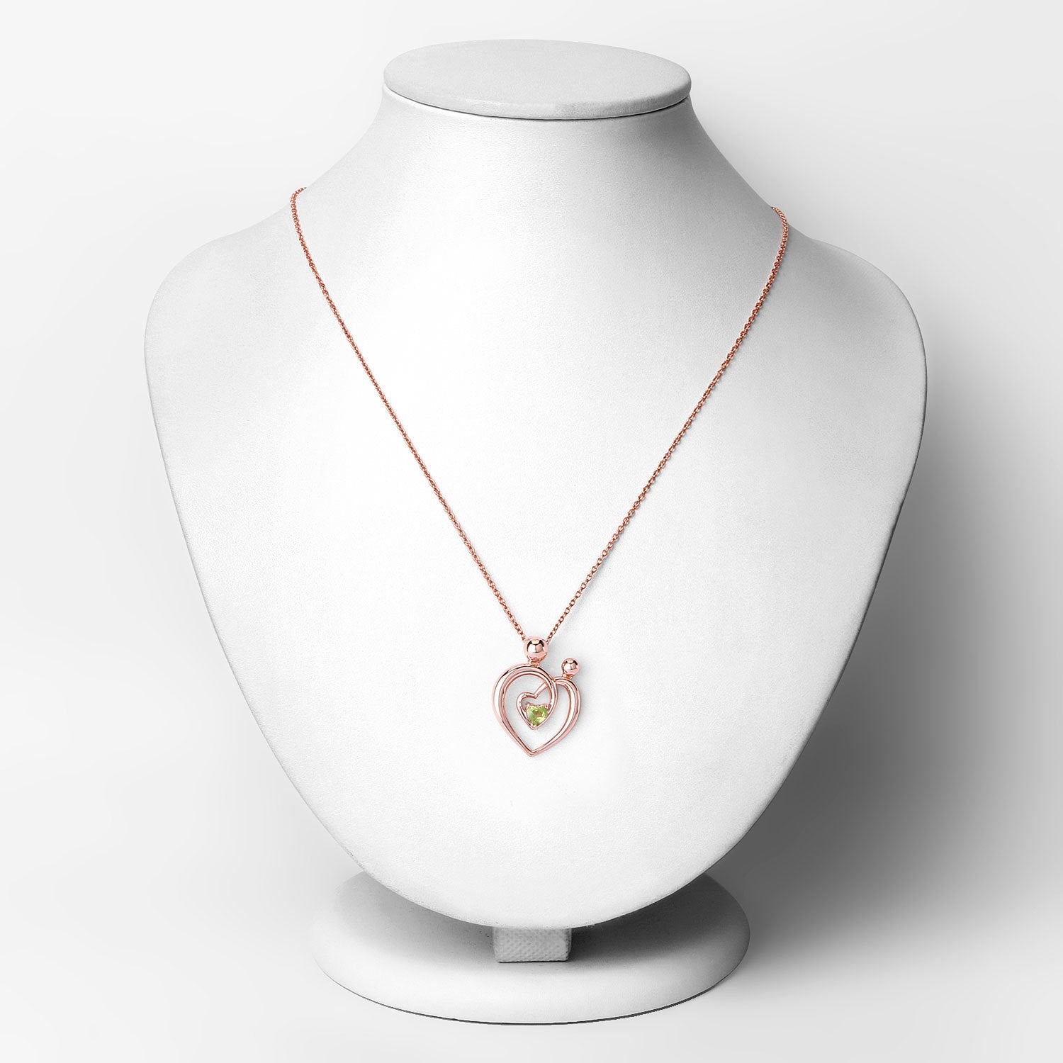 0.25 Carat Genuine Peridot .925 Sterling Silver Pendant by Bids.com