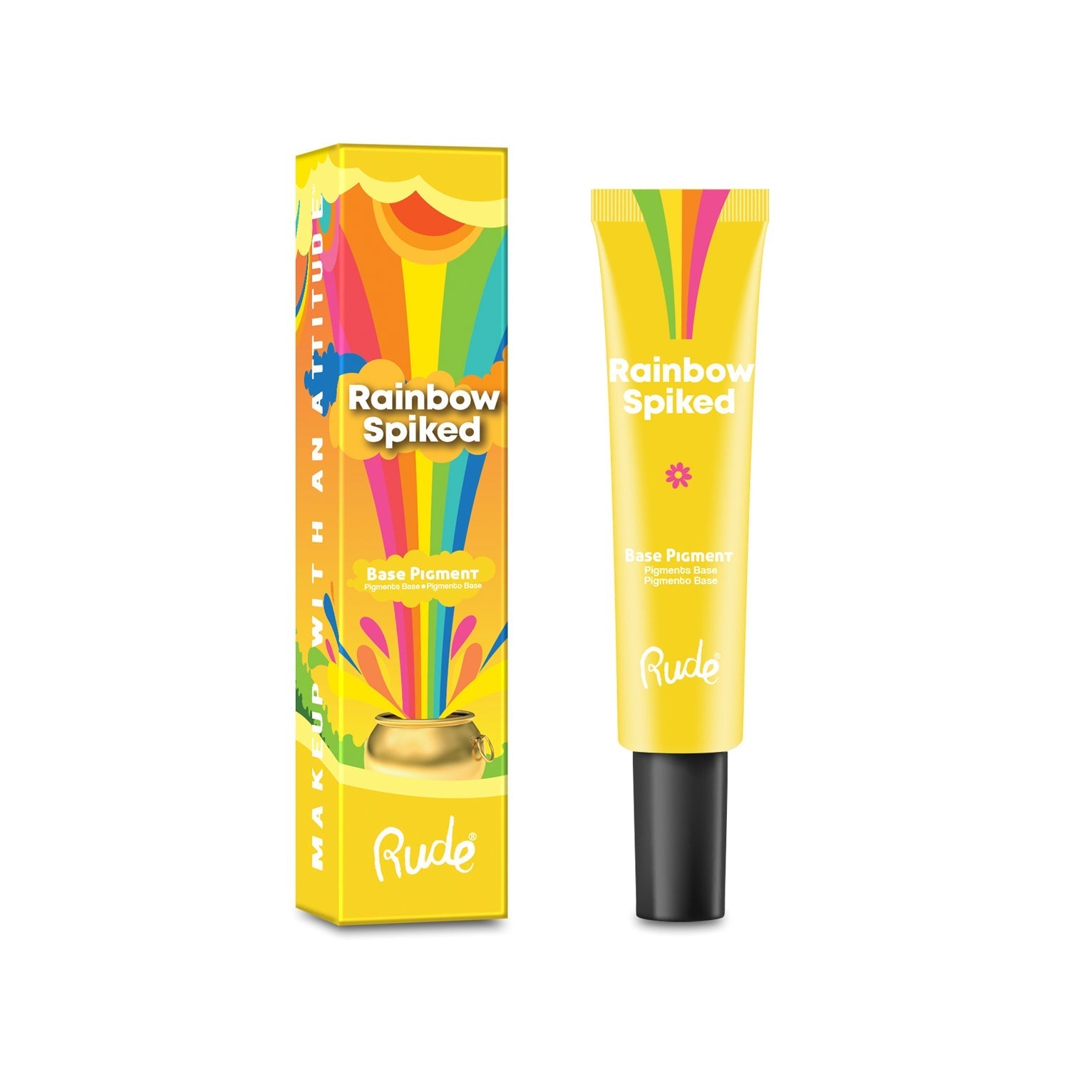 RUDE Rainbow Spiked Vibrant Colors Base Pigment - Yellow - DestGlow