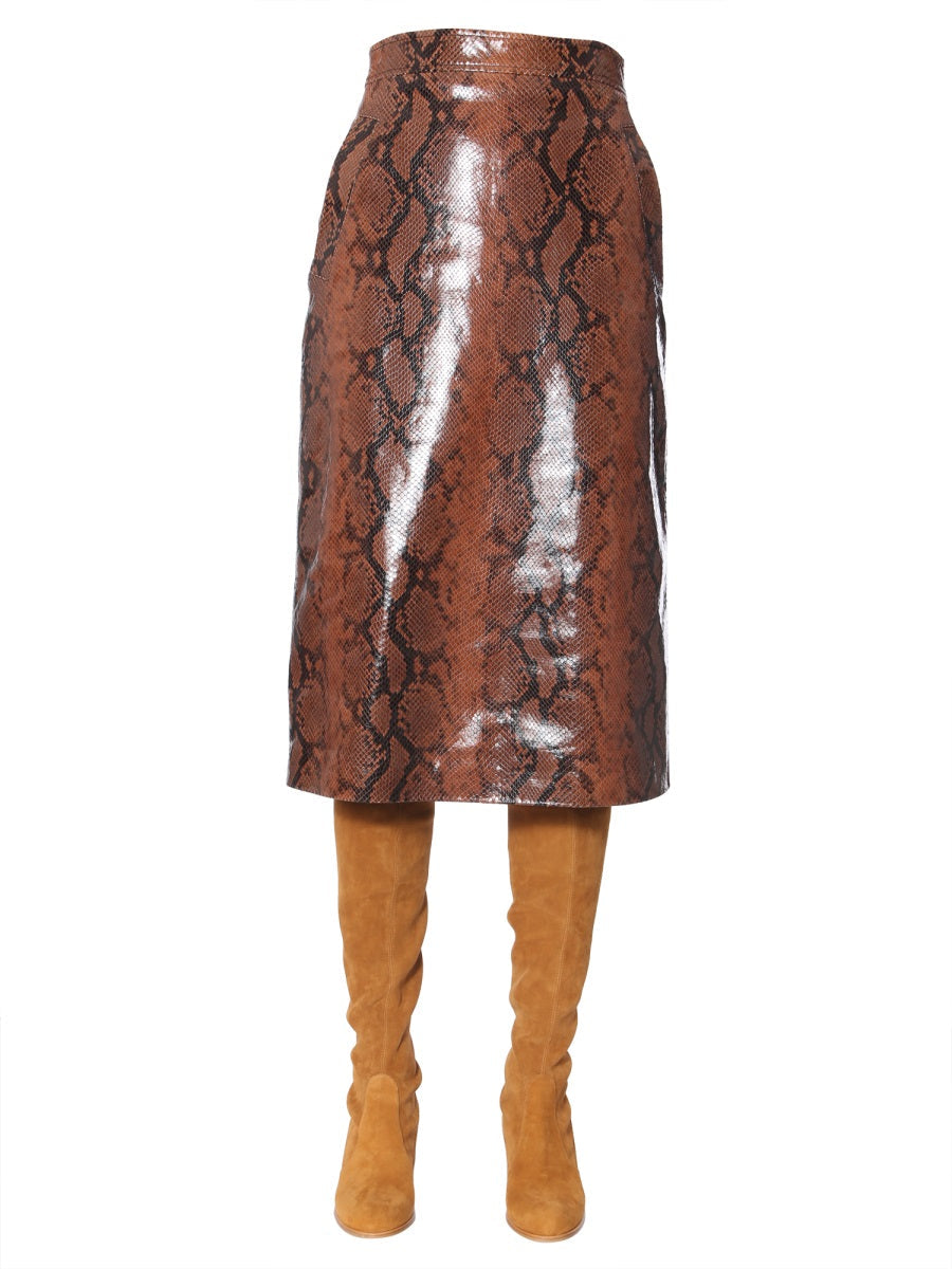 Dsquared Women Python Print Skirt DestGlow