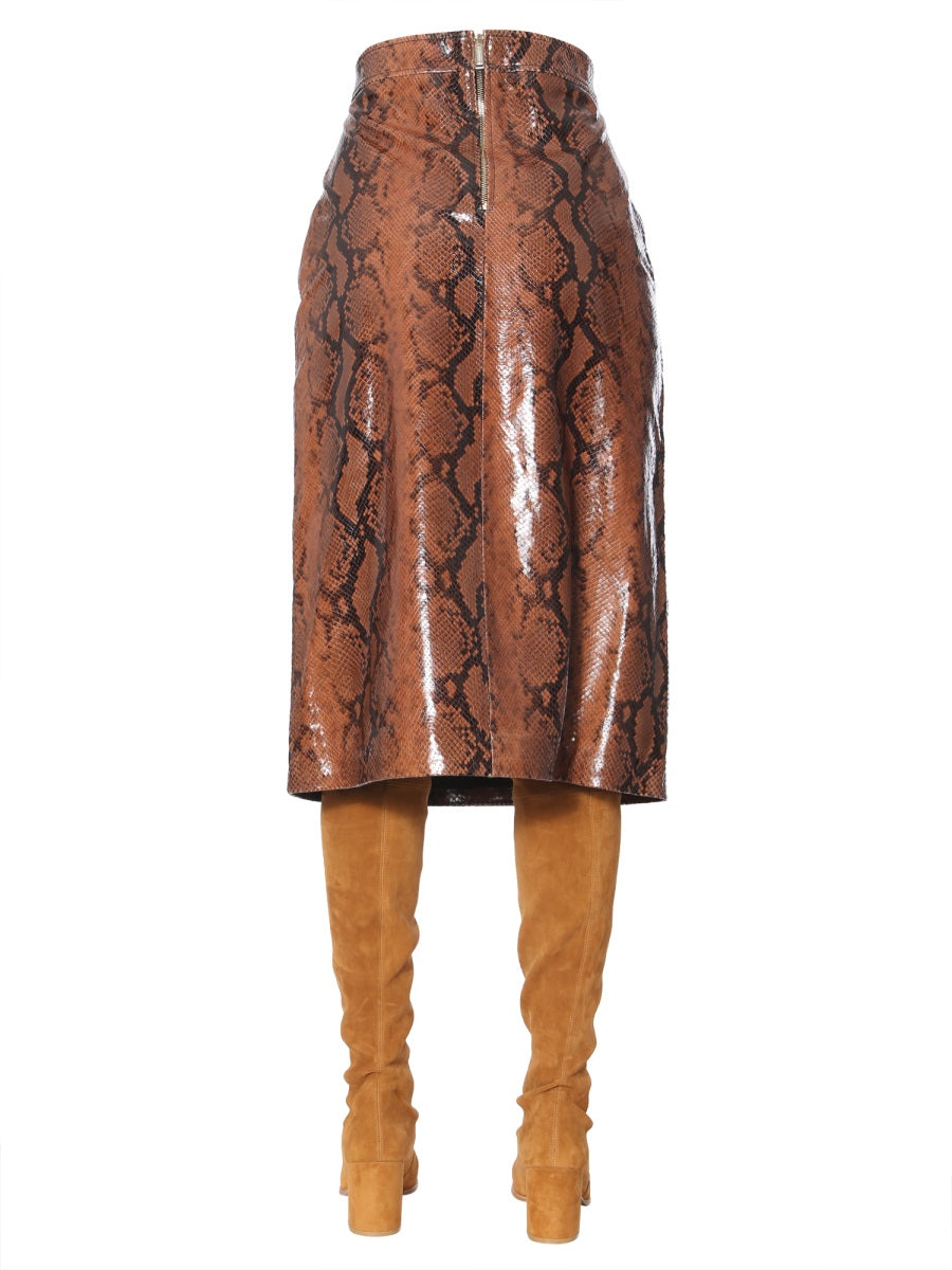 Dsquared Women Python Print Skirt DestGlow