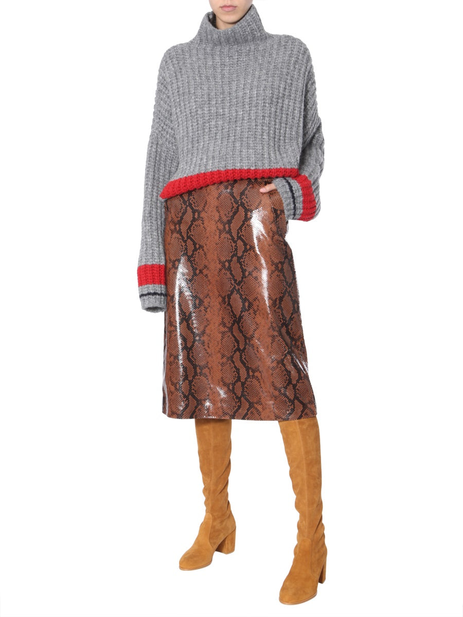 Dsquared Women Python Print Skirt DestGlow