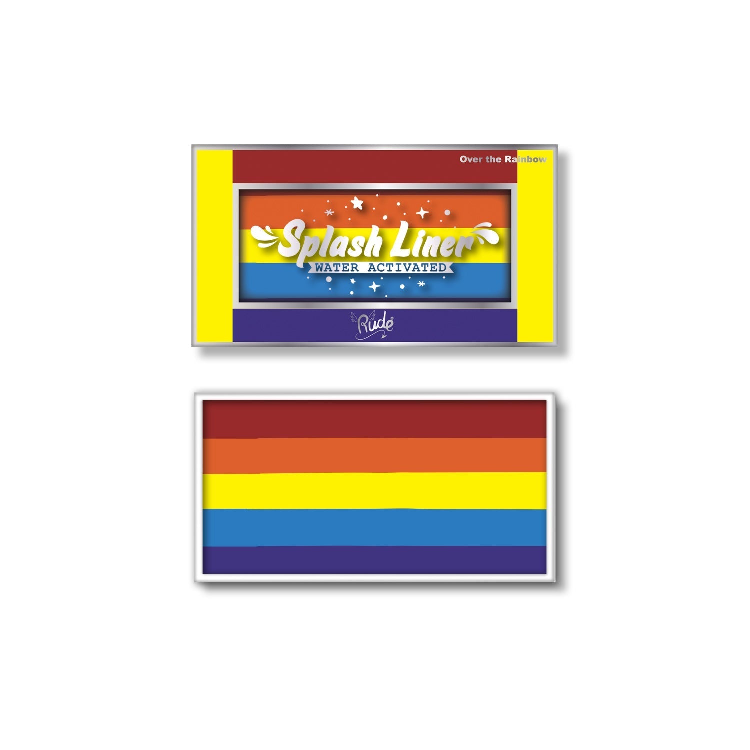 RUDE Splash Liner Water Activated Split Cake Face Body Paint - Over the Rainbow - DestGlow