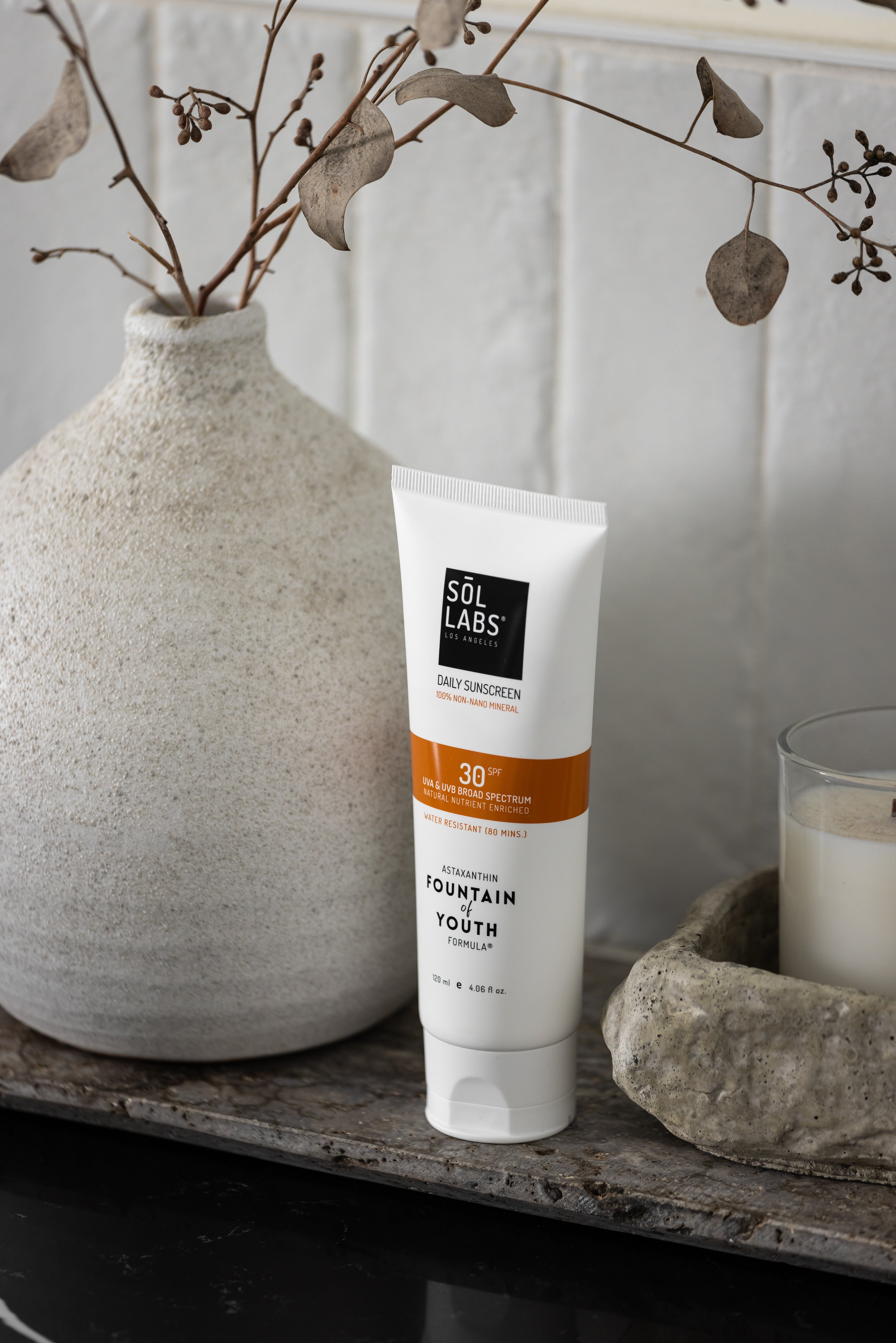 SOL LABS® Natural Mineral SPF 30 Daily Sunscreen Lotion - Broad Spectrum UVA/UVB Protection & Hydrating Formula by SOL LABS