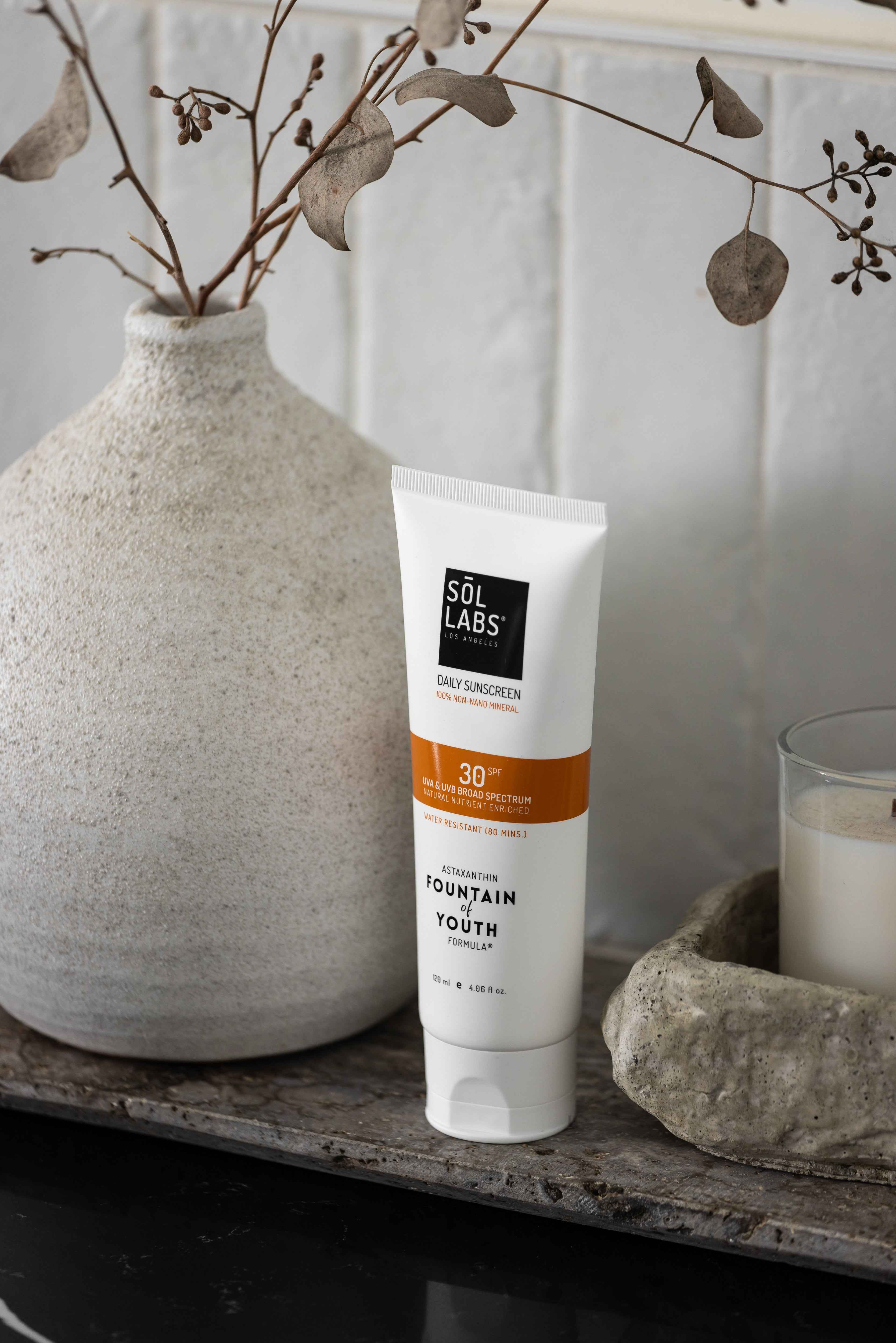 SOL LABS® Natural Mineral SPF 30 Daily Sunscreen Lotion - Broad Spectrum UVA/UVB Protection & Hydrating Formula