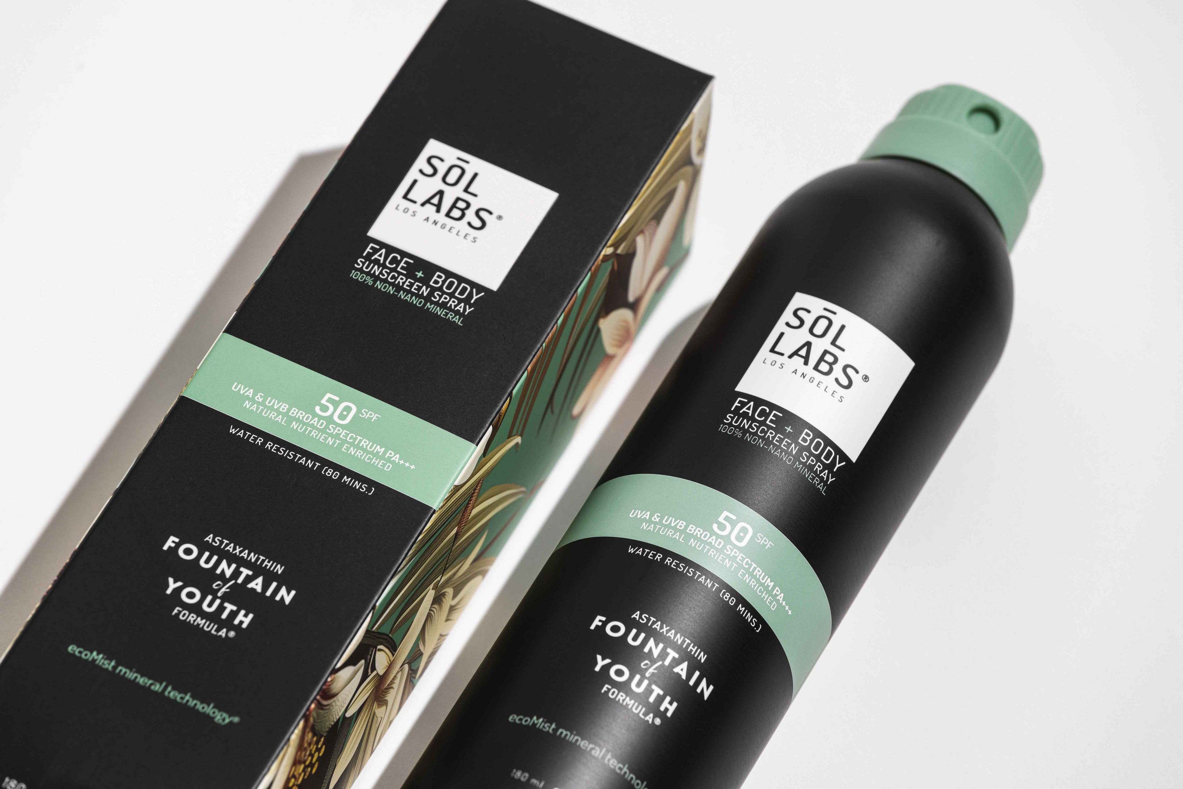 SOL LABS® Natural Mineral SPF 50 Sheer Mist - Broad Spectrum UVA/UVB Protection & Hydrating Formula