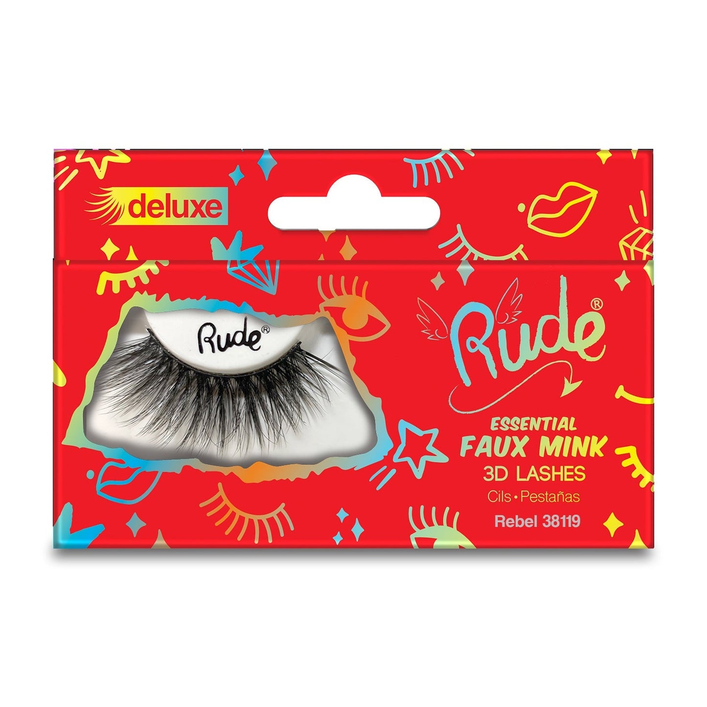 RUDE Essential Faux Mink Deluxe 3D Lashes - Rebel - DestGlow