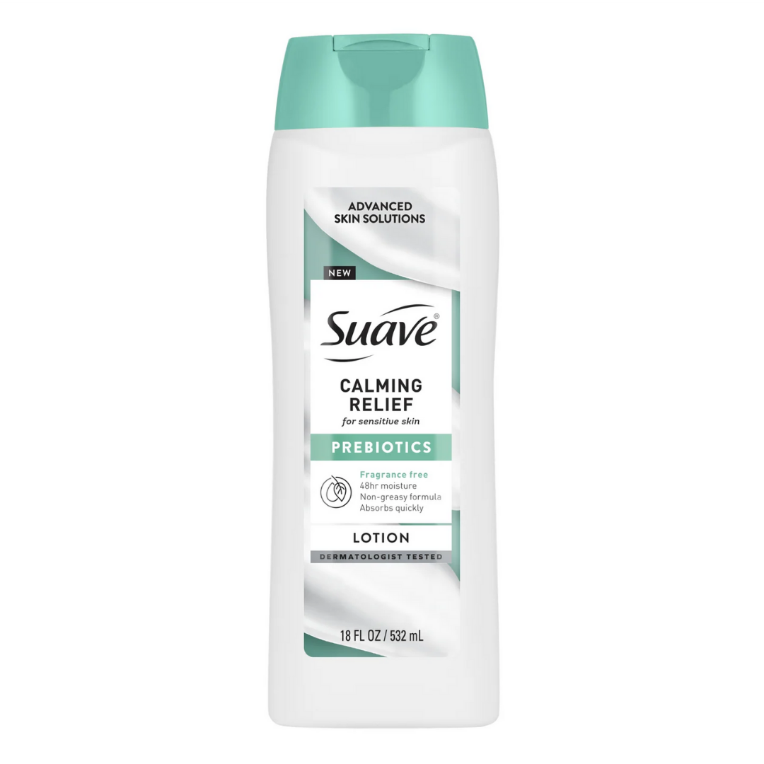 Suave Skin Solutions Calming Relief Body Lotion with Prebiotics (18 fl oz) DestGlow