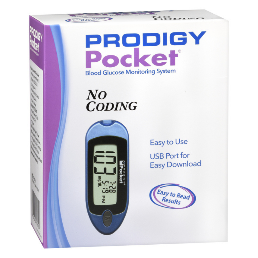 Prodigy Pocket Blood Glucose Monitoring System Kit DestGlow
