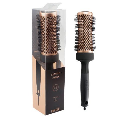 Keller Copper Line 43mm Turmalin & Ionic 43mm Ceramic Curler - DestGlow