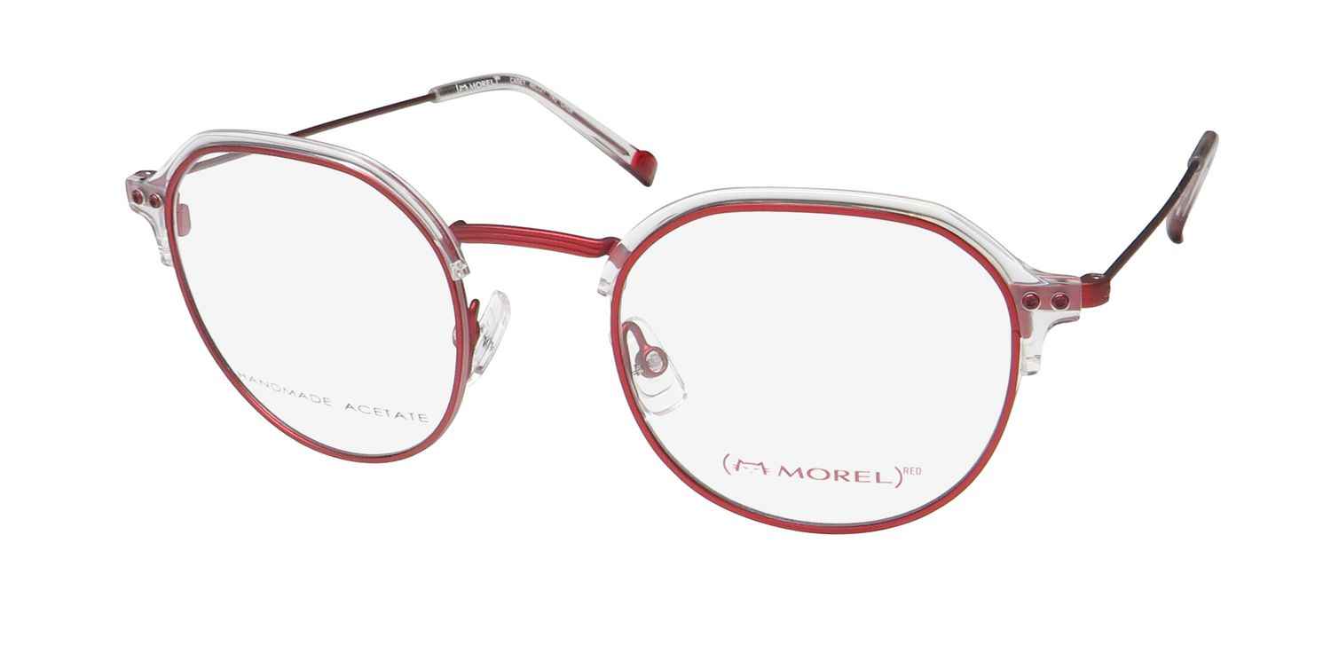 Morel Red Casey 90015c Eyeglasses