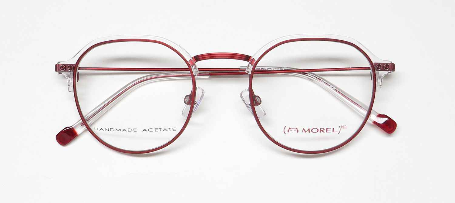 Morel Red Casey 90015c Eyeglasses