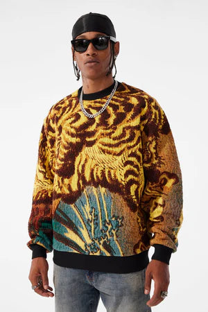 Jordan Craig Tapestry Crewneck - Gold Dragon by Denim Exchange