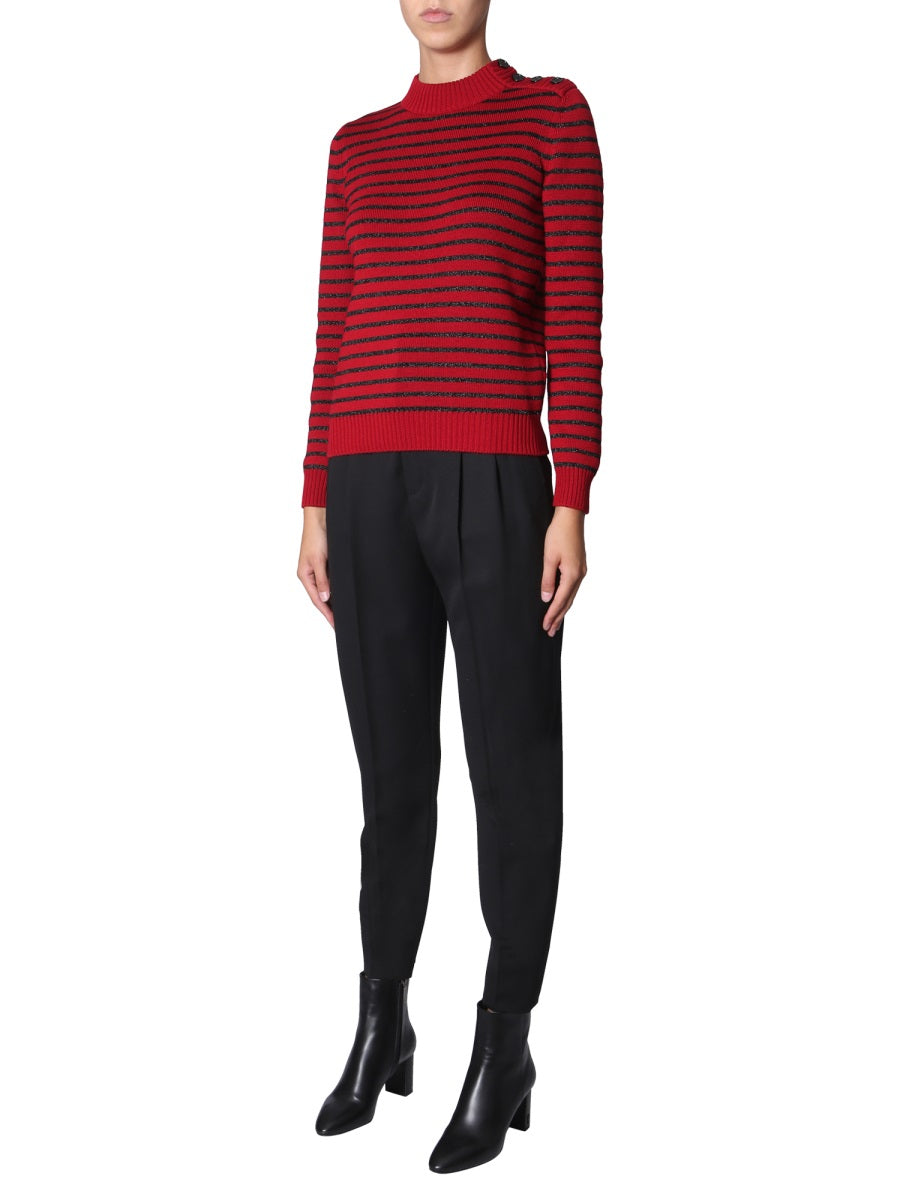 Saint Laurent Women Crew Neck Sweater DestGlow