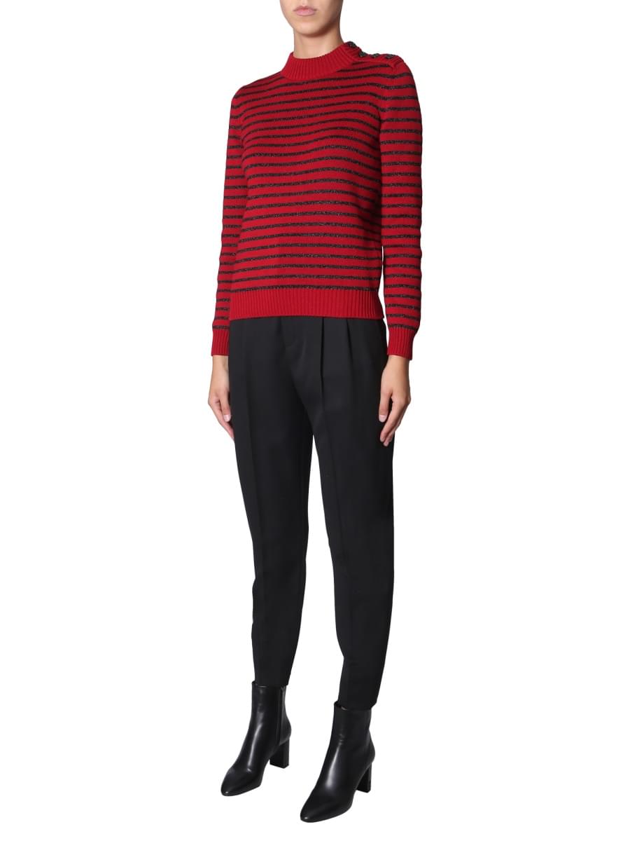 Saint Laurent Women Crew Neck Sweater DestGlow
