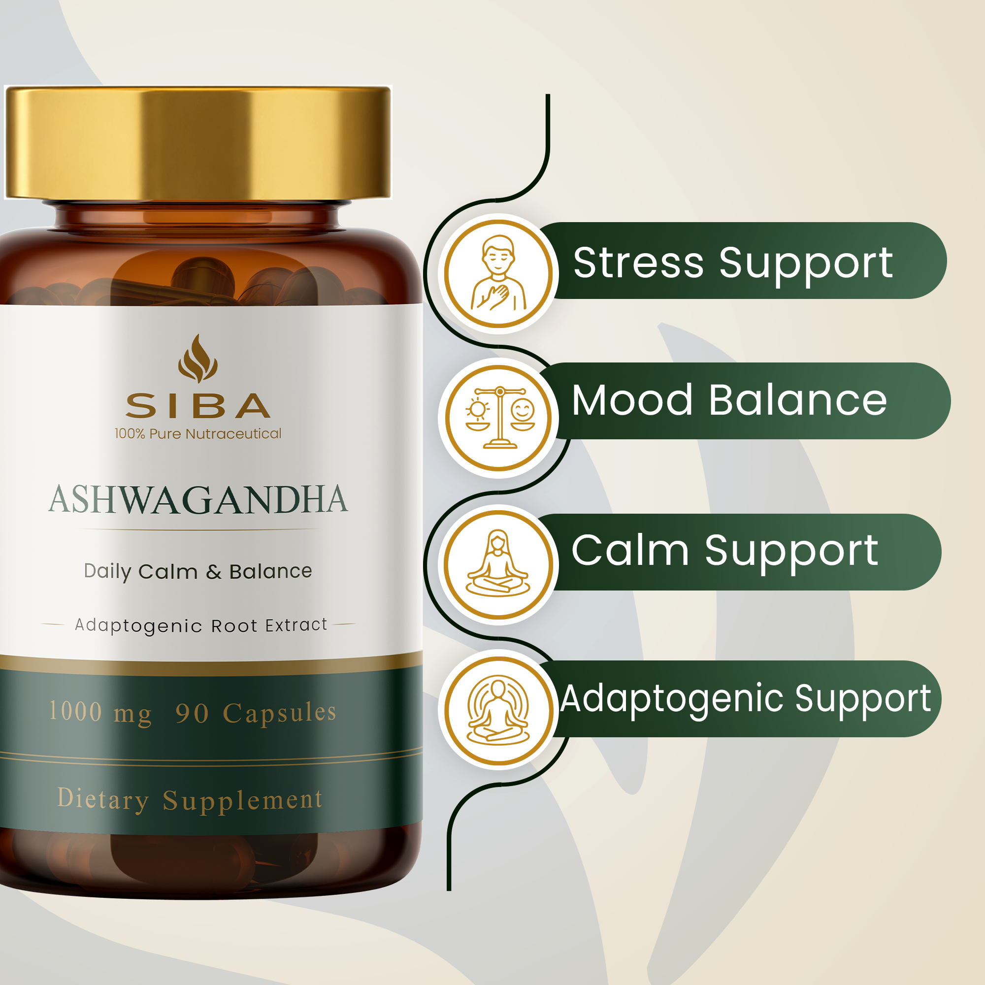 Ashwagandha Capsules by Siba Vitamins Store