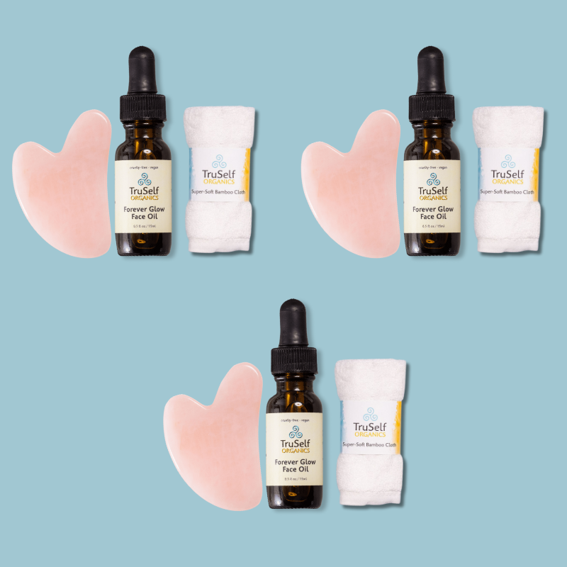 Anti-Aging Facial Massage Kit by TruSelf Organics