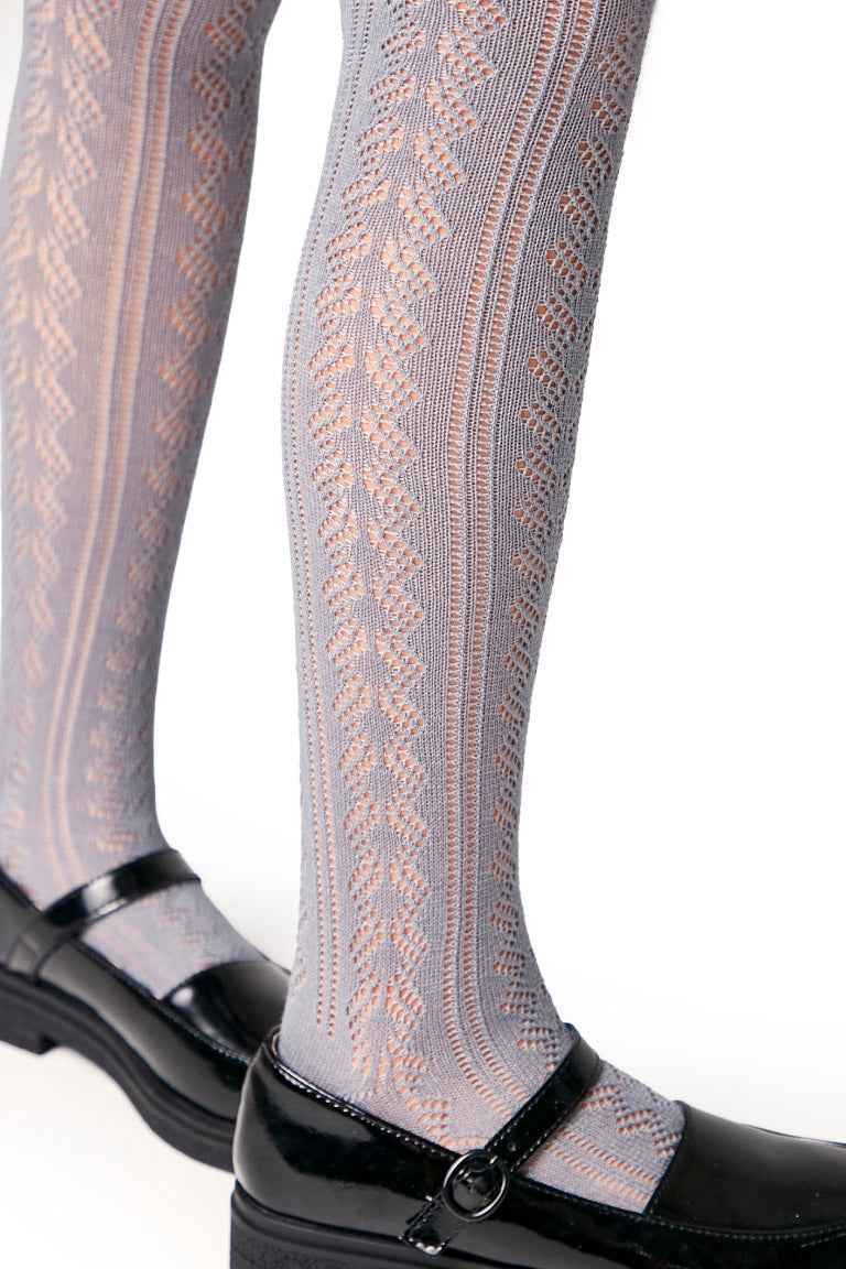 Conte-Kids Cotton Tights Miss 617 - Lace Pattern