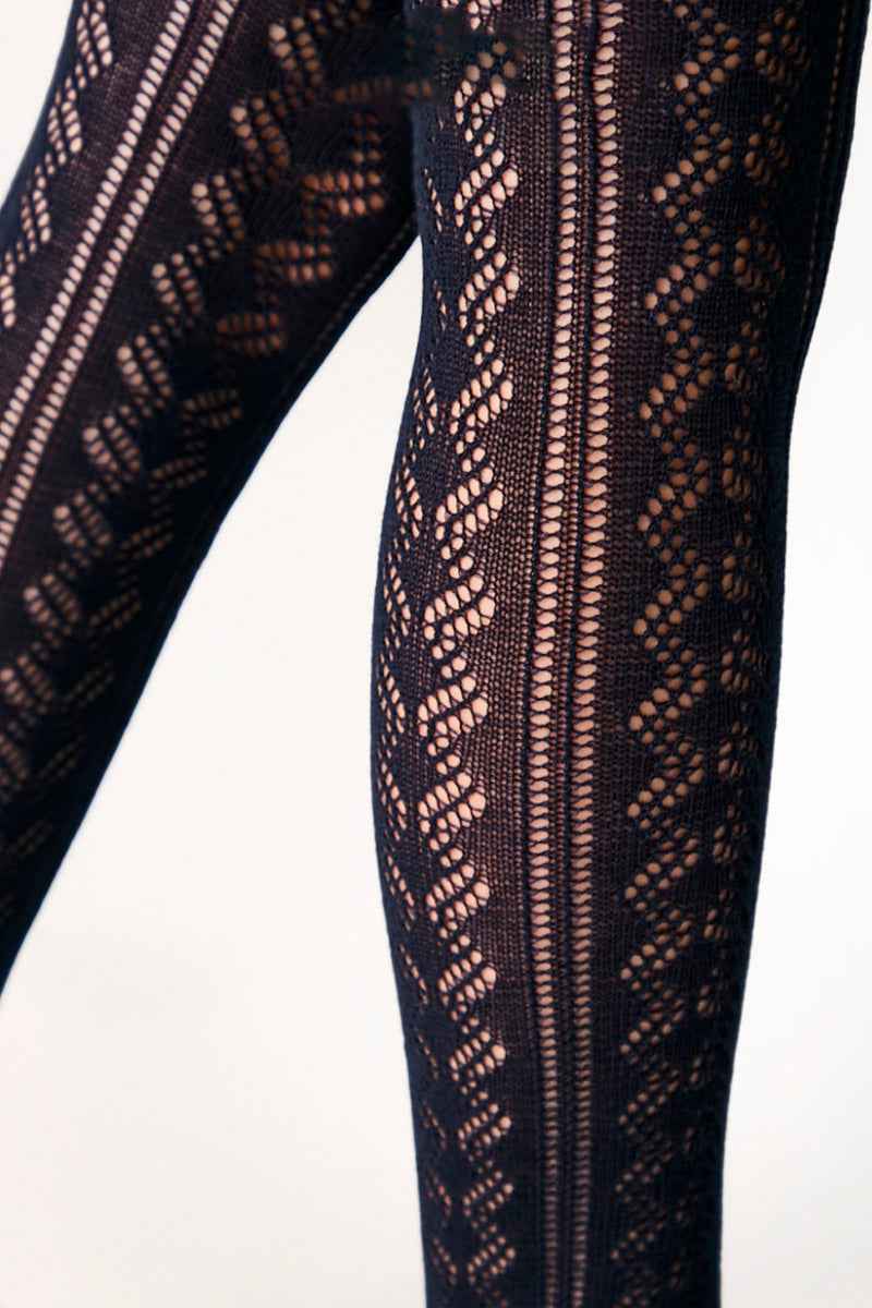 Conte-Kids Cotton Tights Miss 617 - Lace Pattern