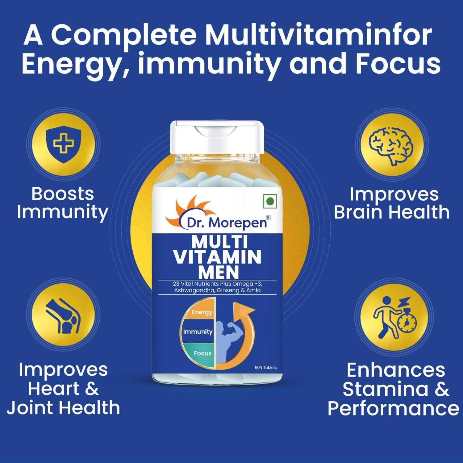 Dr Morpen Gokshura And Multivitamin Men- Improves Desire And Drive/Boost Immunity