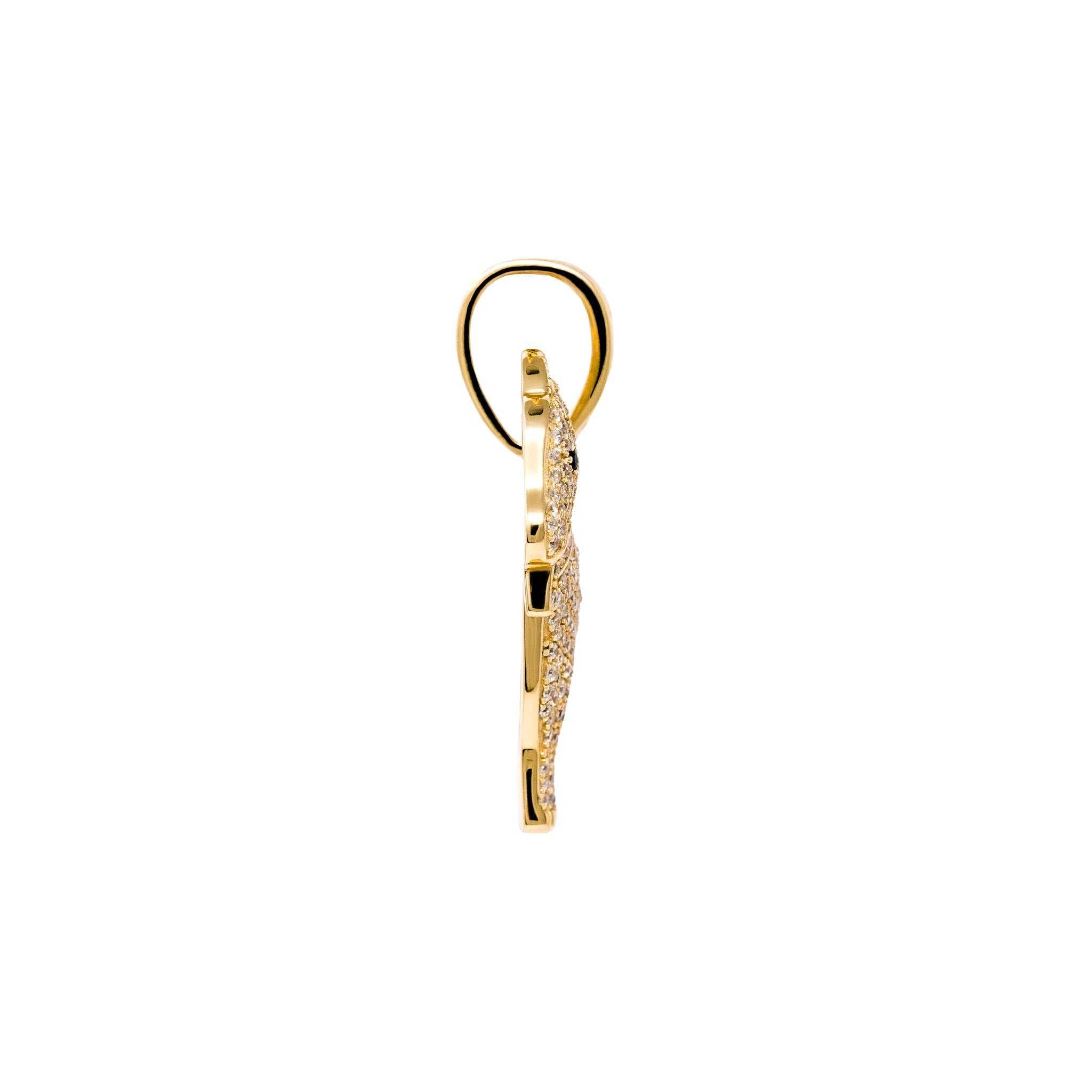 Iced GOAT Pendant 925 Sterling Silver - DestGlow