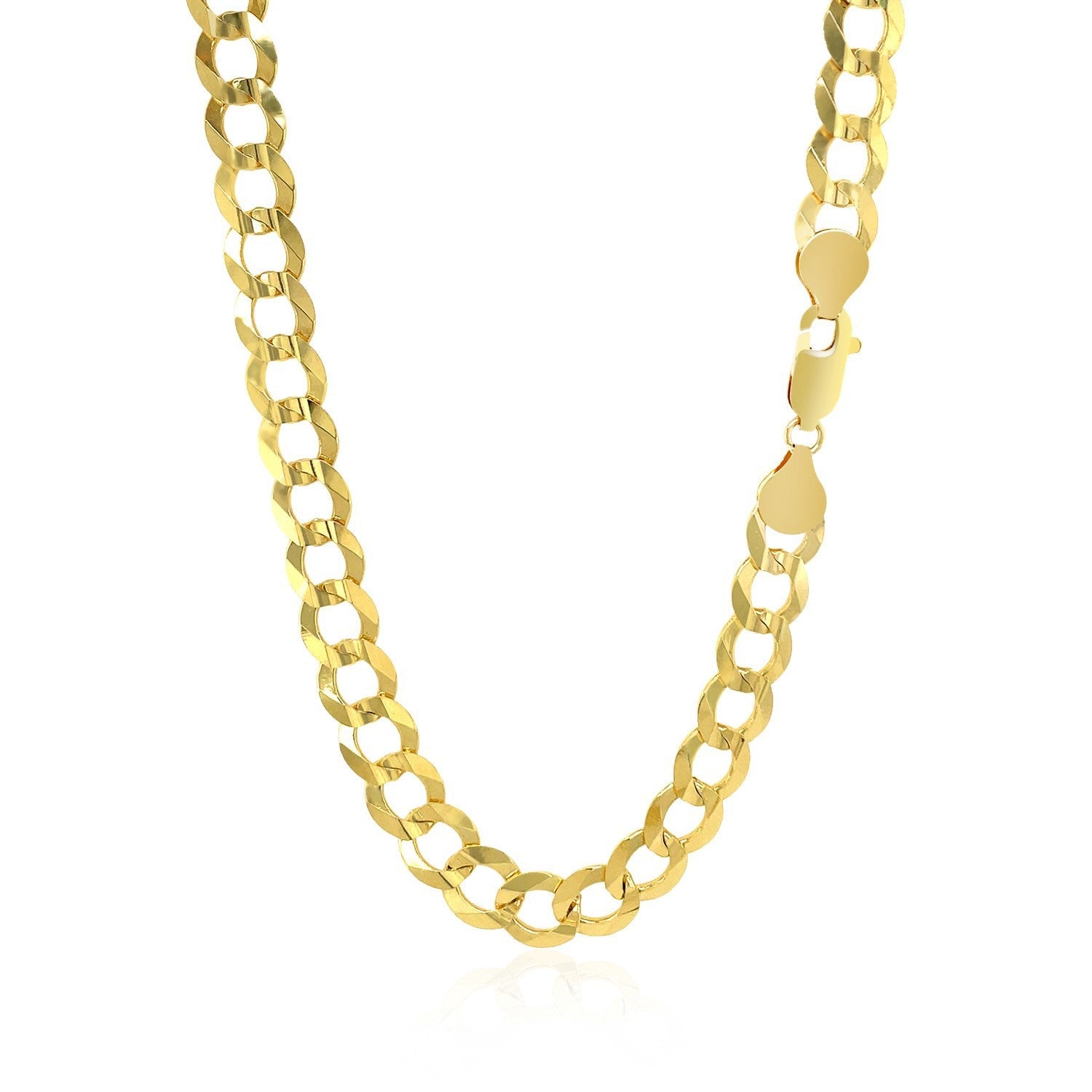 7.0mm 10k Yellow Gold Curb Chain by Bids.com