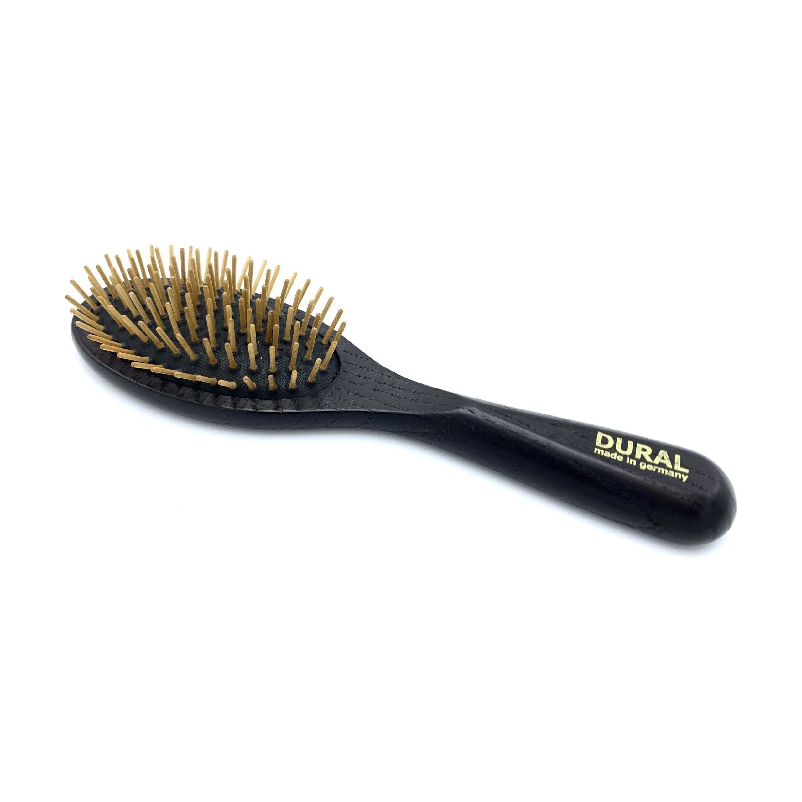 Dural Hair Brush For Styling & Care Rubber Cushion With Wooden Pins Ash Wood by Pasteur Pharmacy