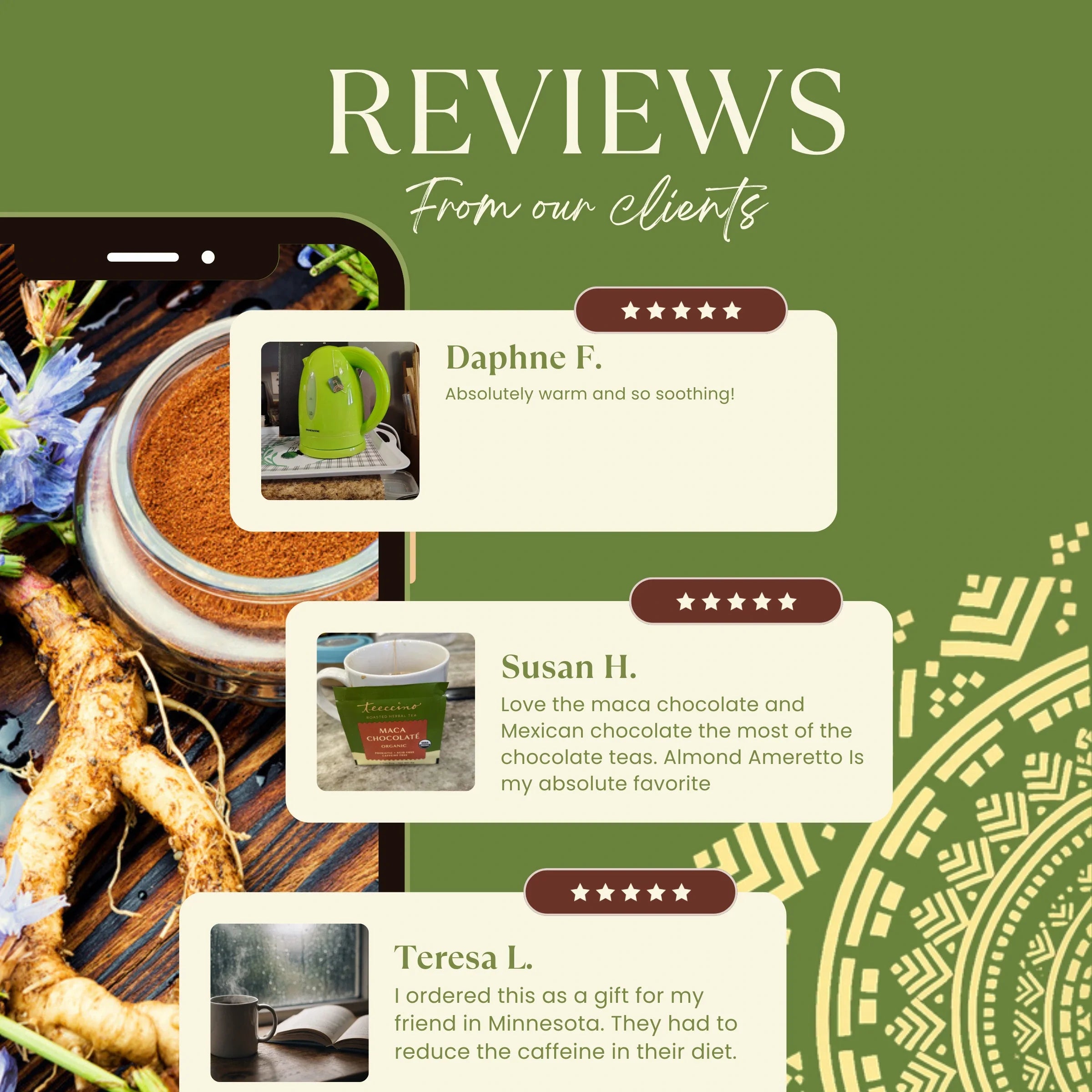 French Roast Roasted Herbal Tea DestGlow