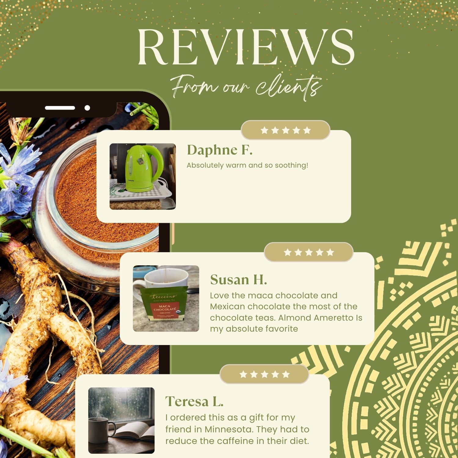 French Roast Roasted Herbal Tea DestGlow