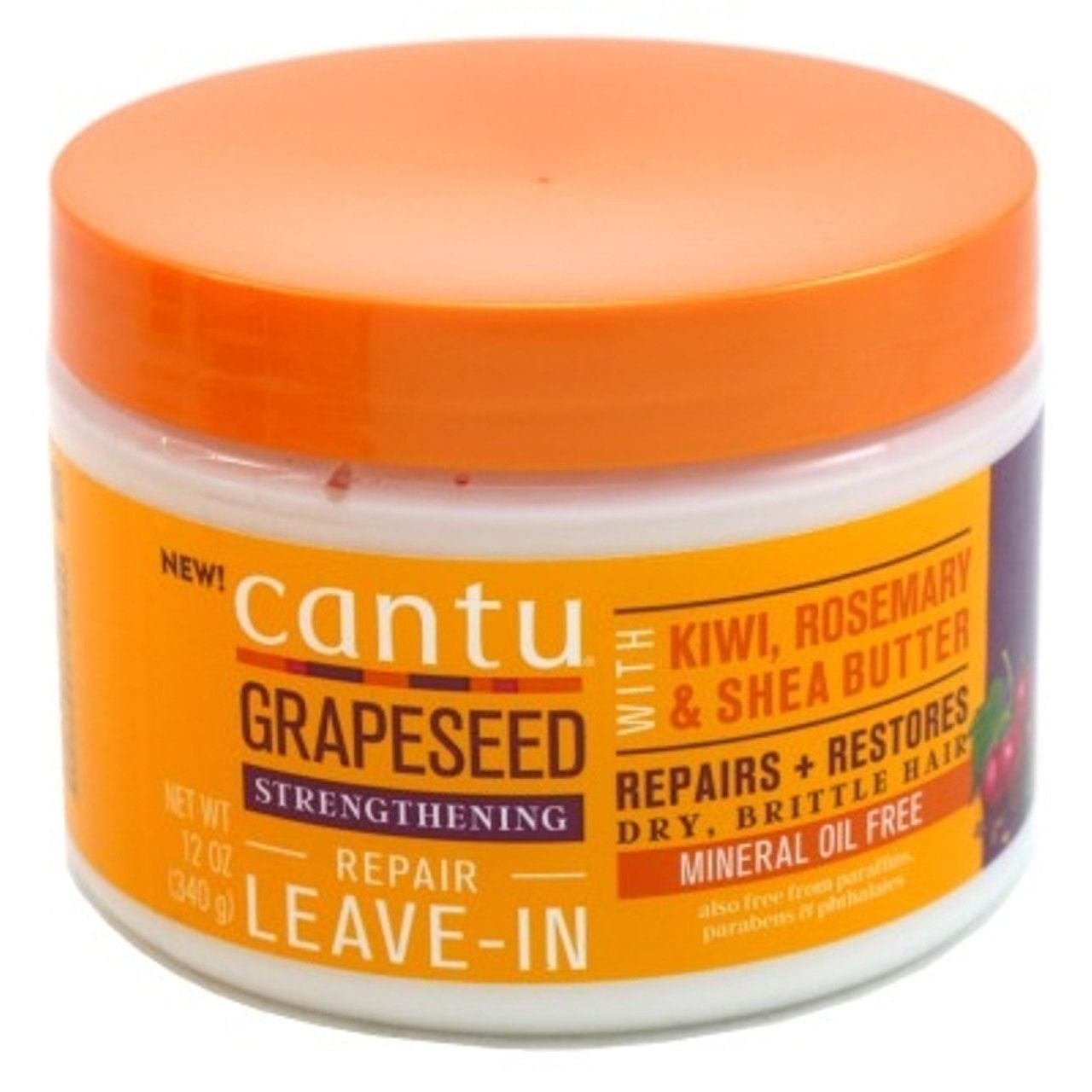Cantu Grapeseed Leave In Conditioner Repair Cream 340 Gr by Pasteur Pharmacy