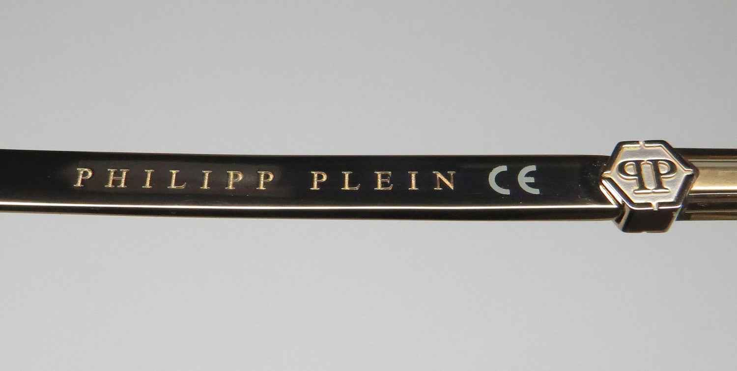 Philipp Plein Vpp057 Plein Gold Silhouette Eyeglasses