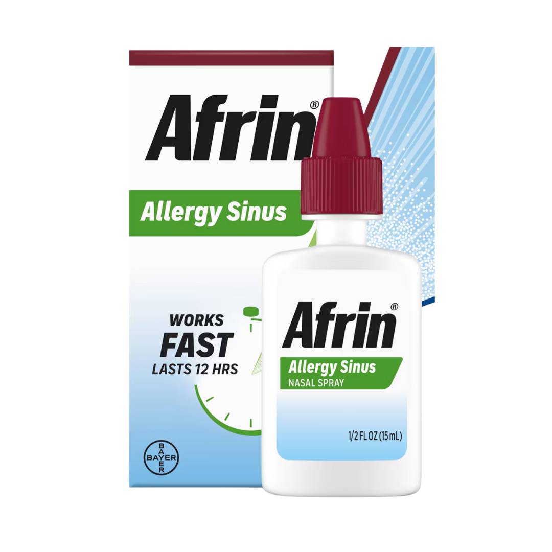 Afrin Allergy Sinus Nasal Spray (0.5oz) DestGlow