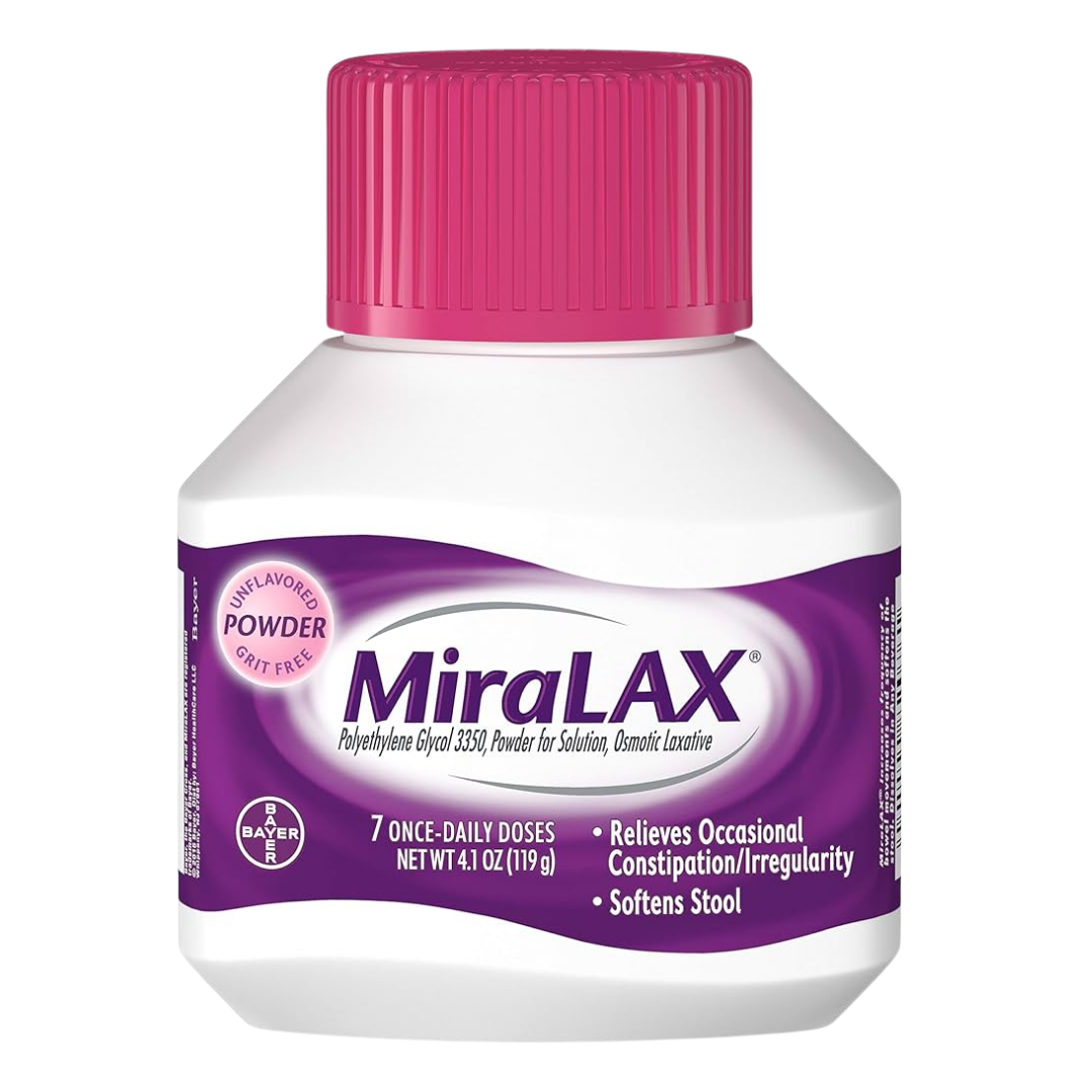 MiraLAX Laxative Powder Polyethylene Glycol (4.1oz) DestGlow