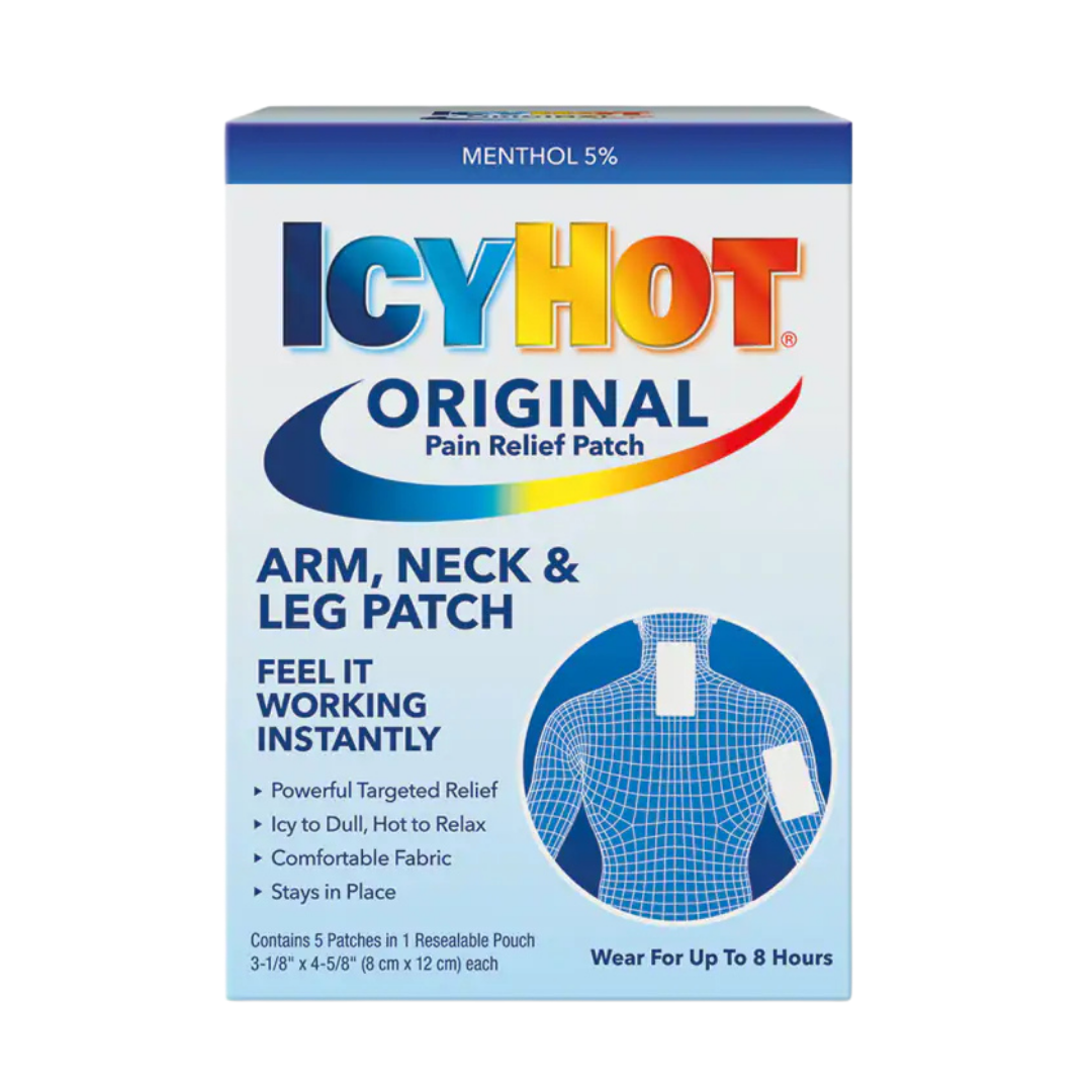 Icy Hot Original Medicated Pain Relief Patches Arm Neck & Leg (5ct) DestGlow