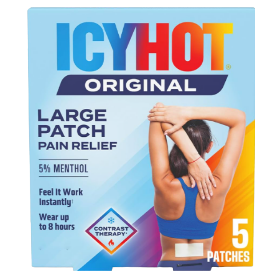 Icy Hot Original Large Pain Relief Patches 5% Menthol (5 ct) DestGlow