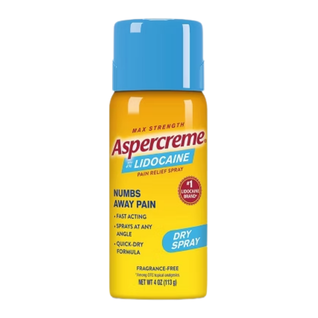Aspercreme Lidocaine Pain Relief Dry Spray (4oz) DestGlow