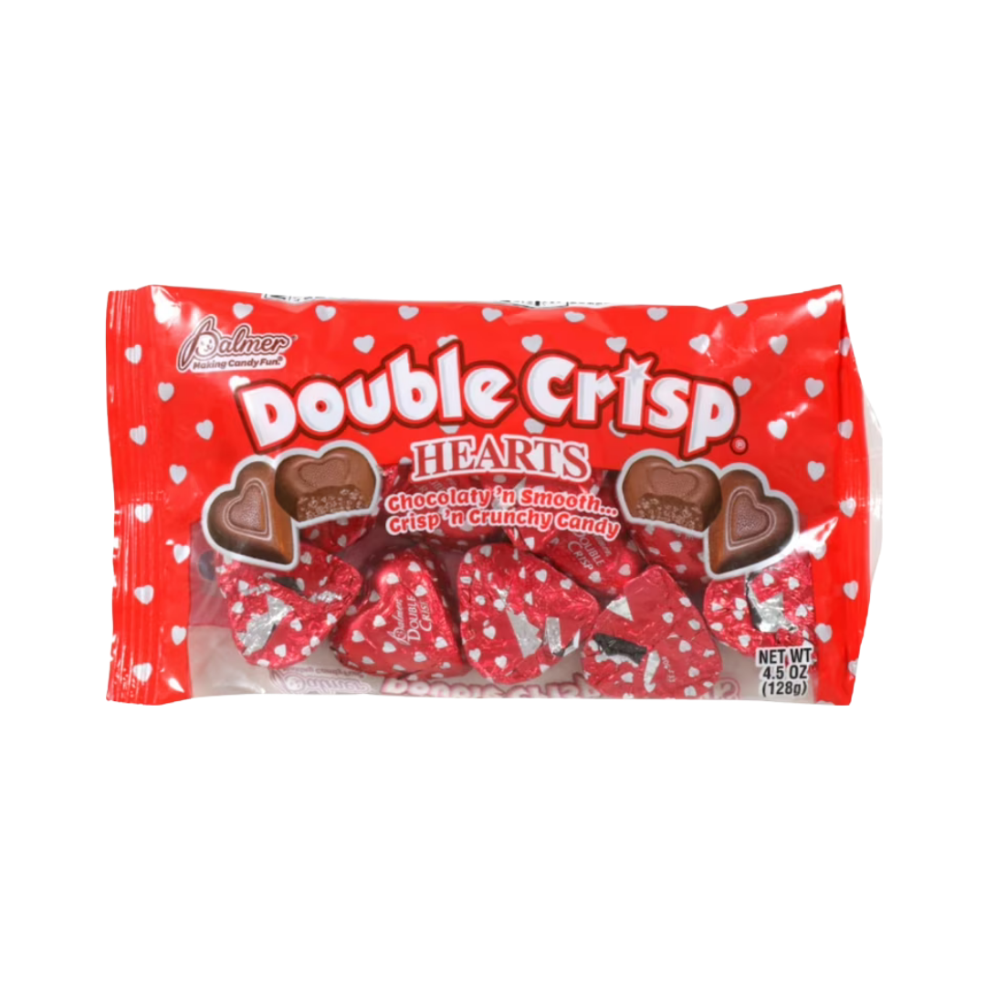 R.M. Palmer Double Crisp Milk Chocolate Flavored Valentine Hearts (4.5oz) by Farmacias Savia