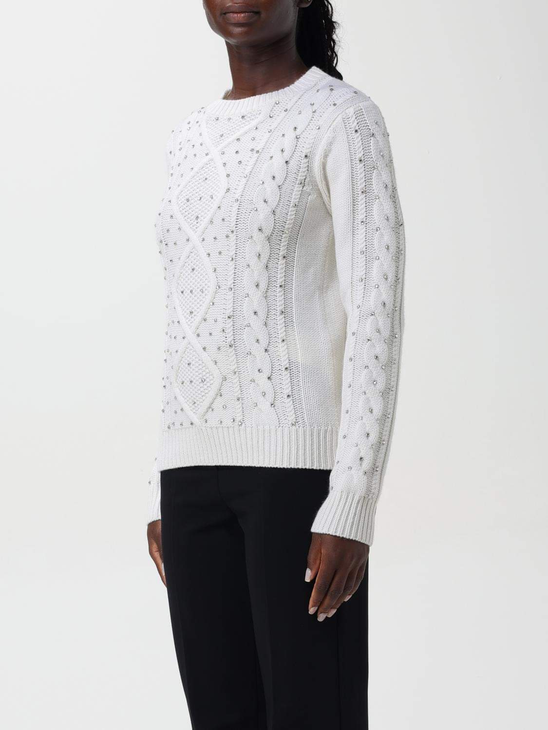 Max Mara Sweater Woman Yellow Cream