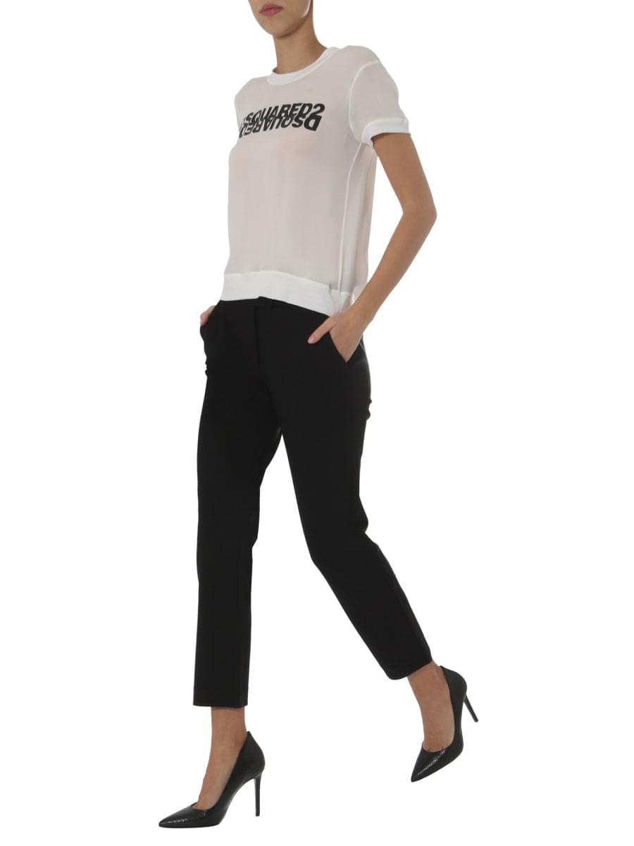 Dsquared Women Round Neck T-Shirt DestGlow