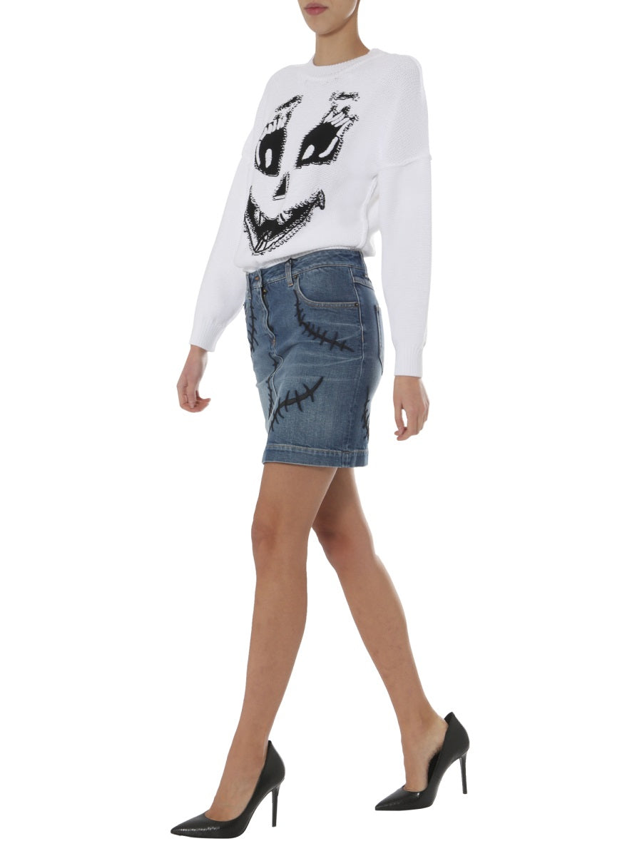 Moschino Women Crew Neck Sweater DestGlow