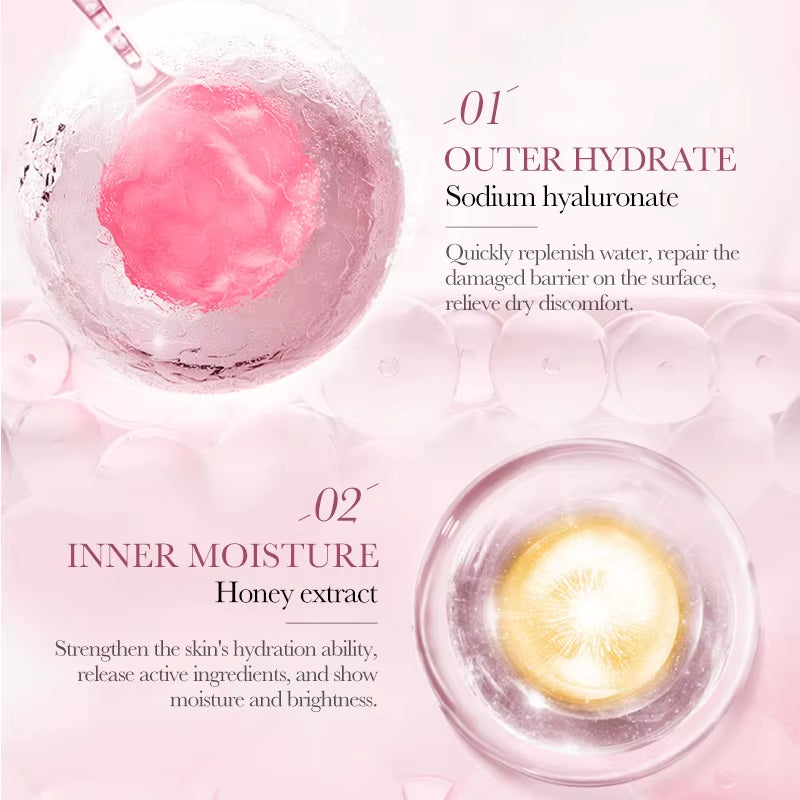 12Pc Rose Flower Extract Face Mask Korean Whitening Sheet Mask Moisturizing Mask Nourishing Skincare Facial Korean Fresh Product by Korean Skin Care