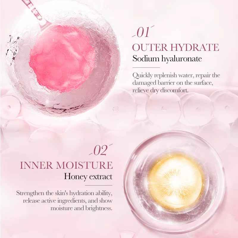 12Pc Rose Flower Extract Face Mask Korean Whitening Sheet Mask Moisturizing Mask Nourishing Skincare Facial Korean Fresh Product