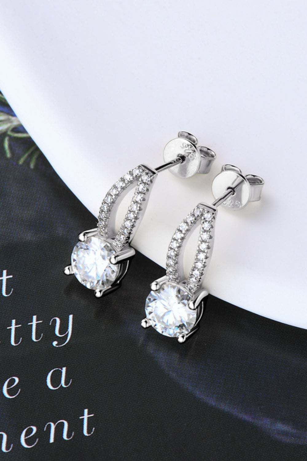 1 Carat Sparkala™ 925 Sterling Silver Earrings by Sparkala