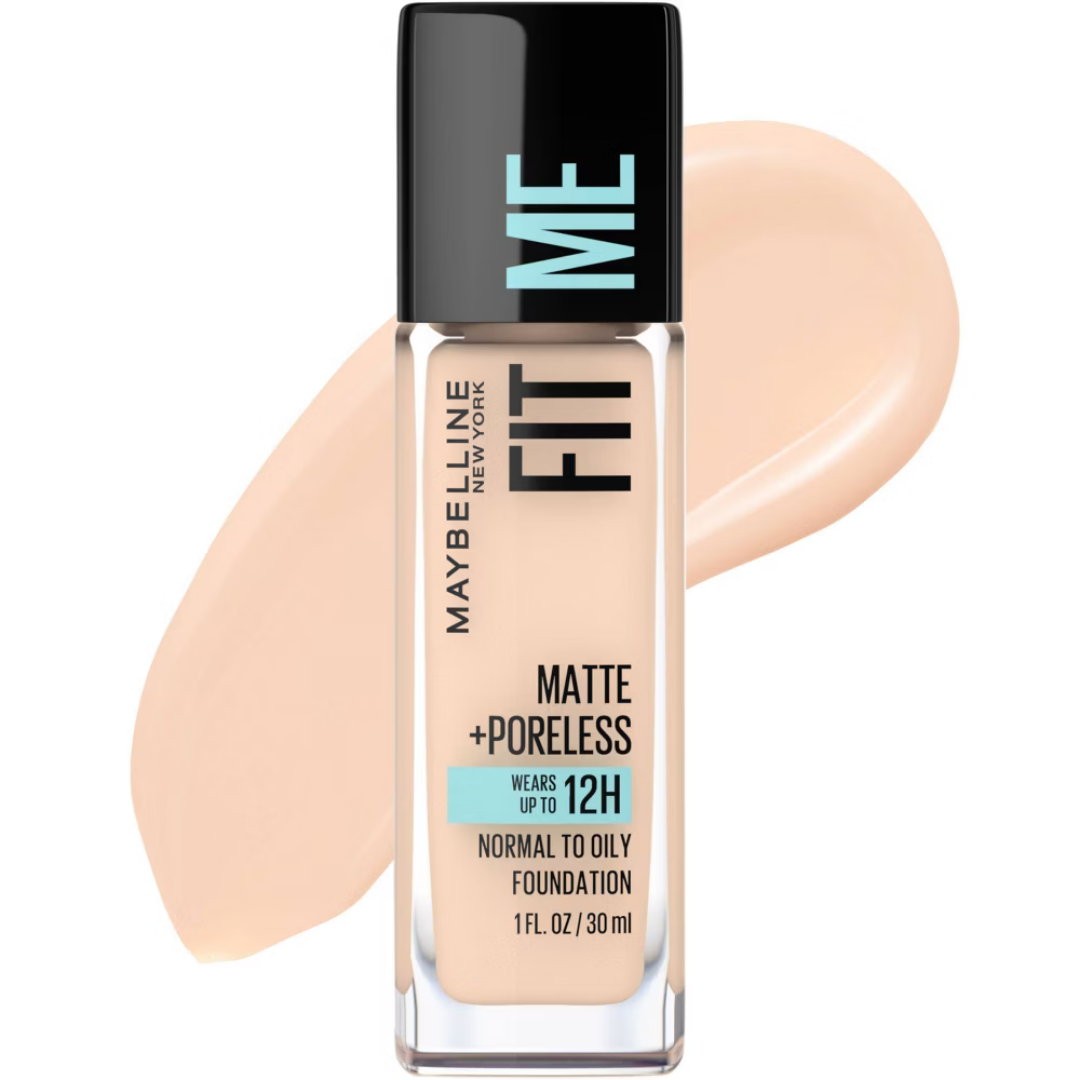 Maybelline Fit Me Matte + Poreless Foundation Natural Ivory 112 (1oz) DestGlow