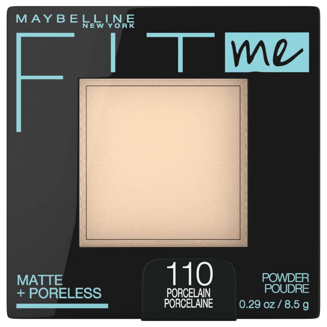 Maybelline Fit Me Matte + Poreless Powder Porcelain 110 (0.29oz) DestGlow