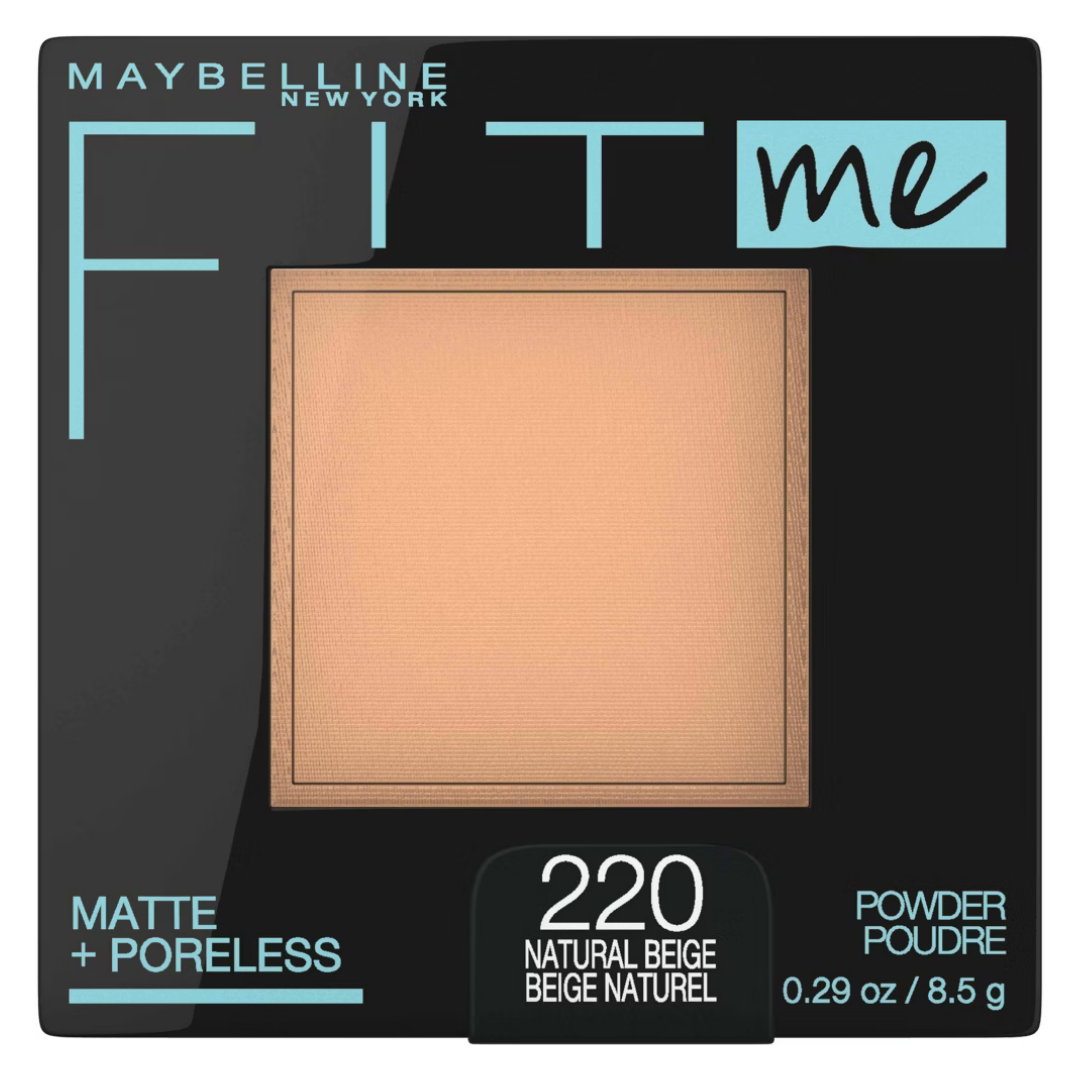 Maybelline Fit Me Matte + Poreless Powder Natural Beige 220 (0.29oz) DestGlow