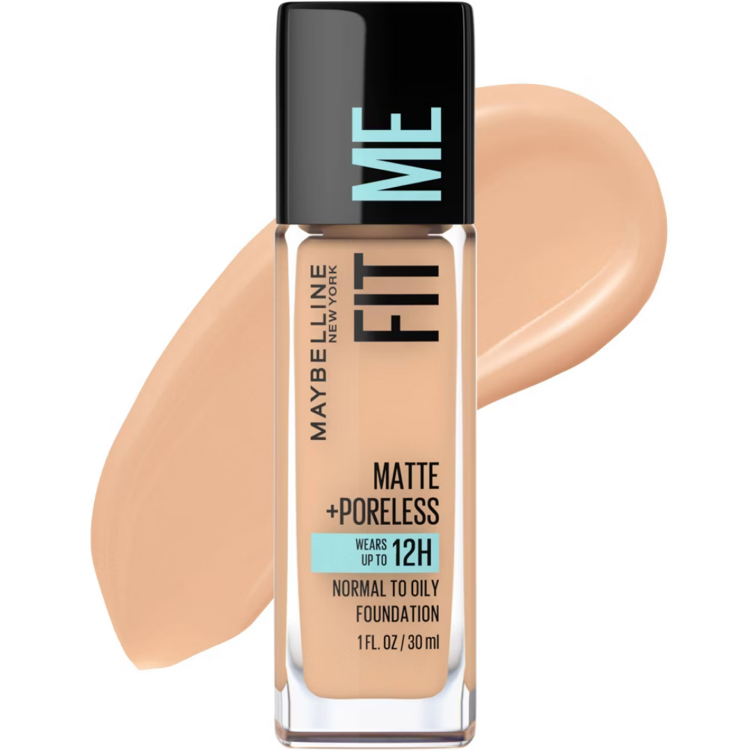 Maybelline Fit Me Matte + Poreless Foundation True Beige 222 (1oz) DestGlow