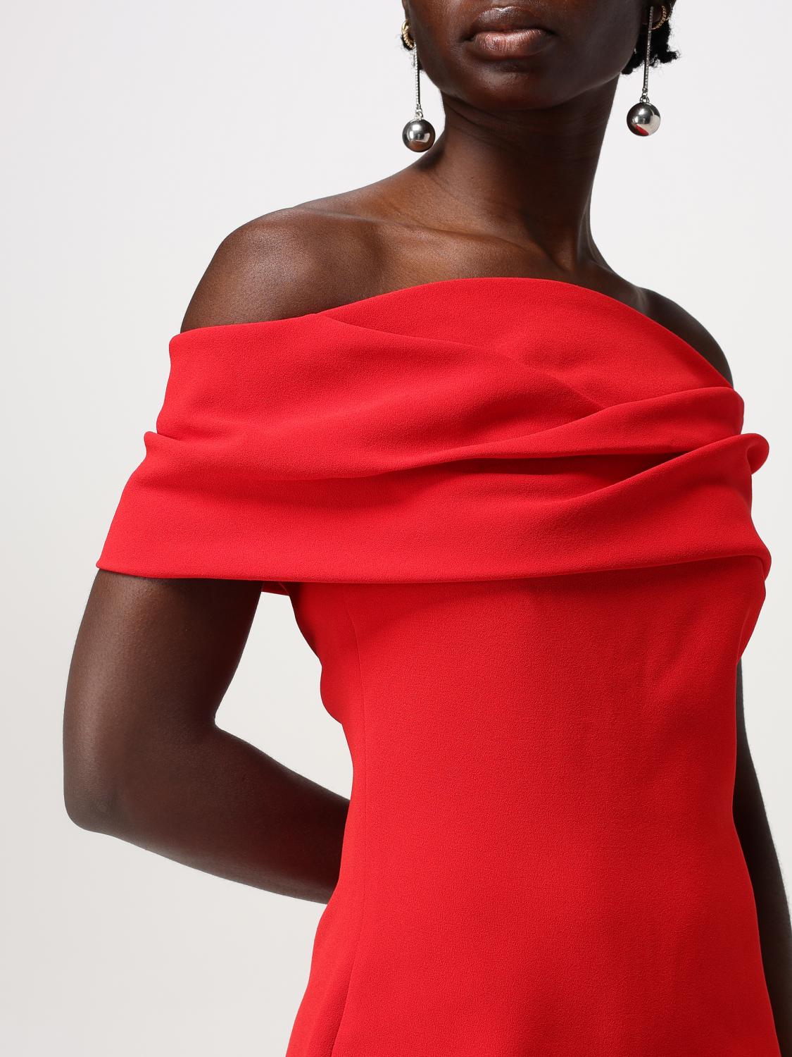 Solace London Dress Woman Red by Luosophy