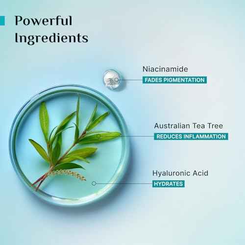 Pilgrim Tea Tree & 2% Niacinamide Face Toner For Oily Skin, Acne & Blemish Prone Skin, Pore Cleansing & Glowing Skin